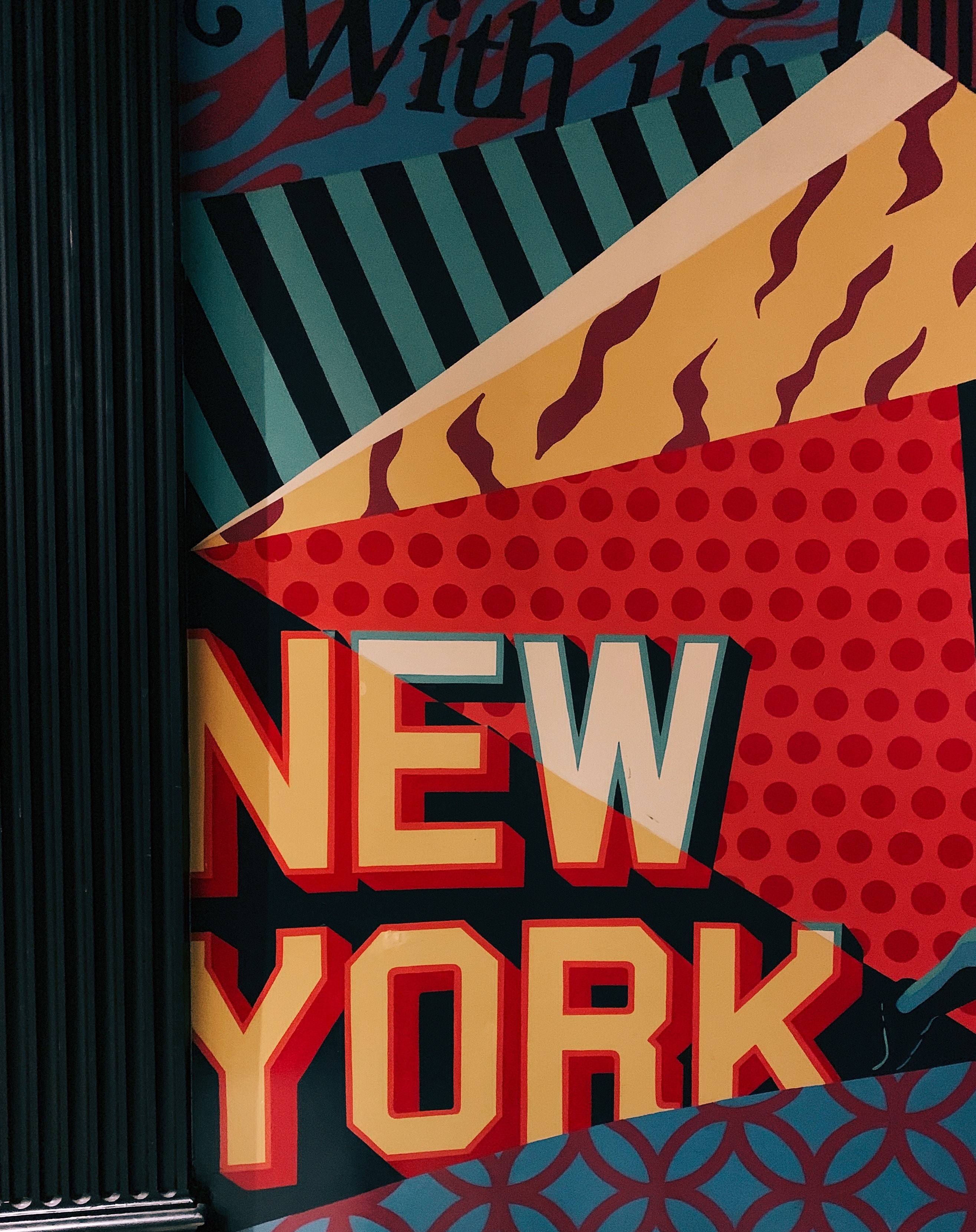 new york, words, wall, inscription, letters 4K Ultra
