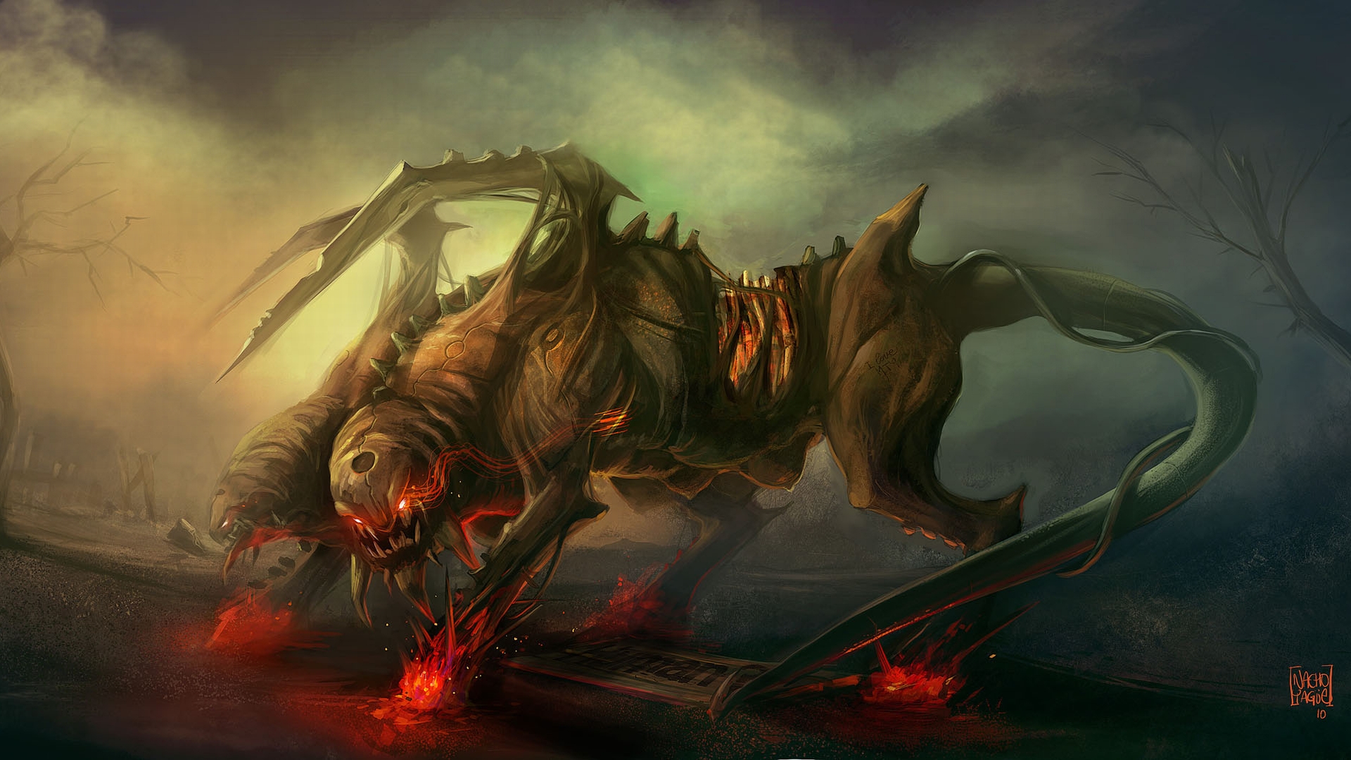 Free download wallpaper Dark, Creature on your PC desktop