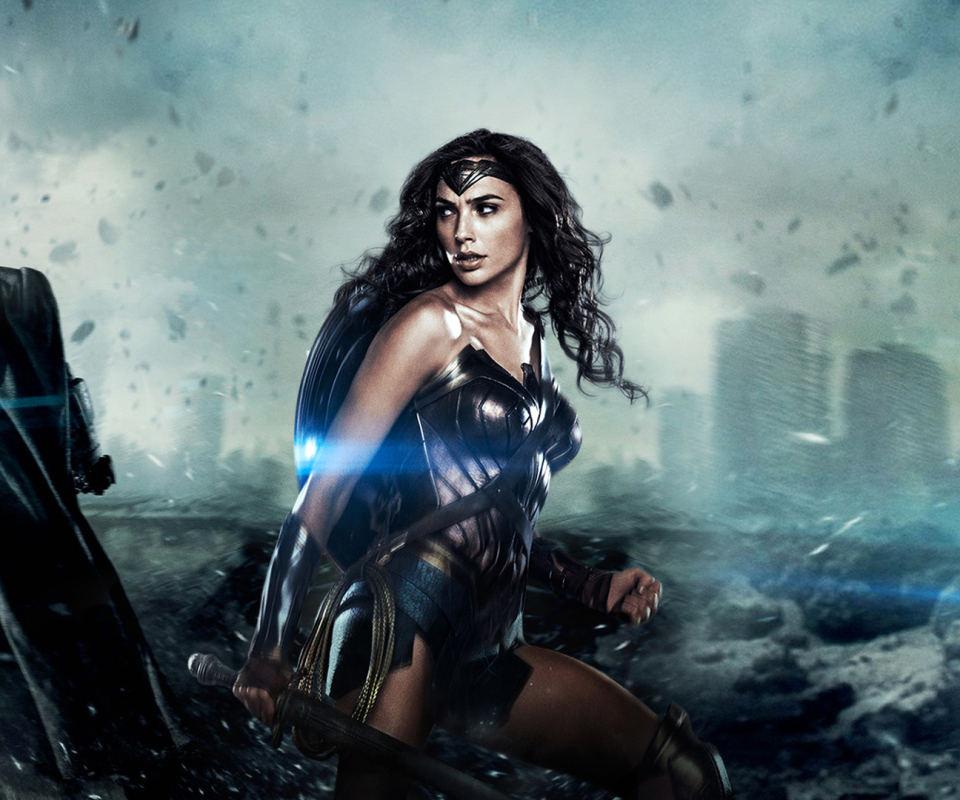 Handy-Wallpaper Batman, Filme, Übermensch, Wonderwoman, Gal Gadot, Batman V Superman: Dawn Of Justice, Wunderfrau kostenlos herunterladen.