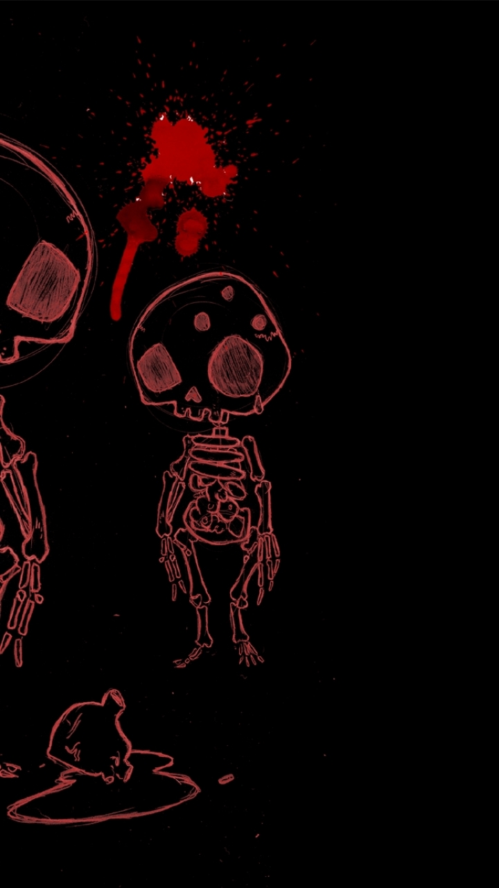 Download mobile wallpaper Dark, Skull for free.