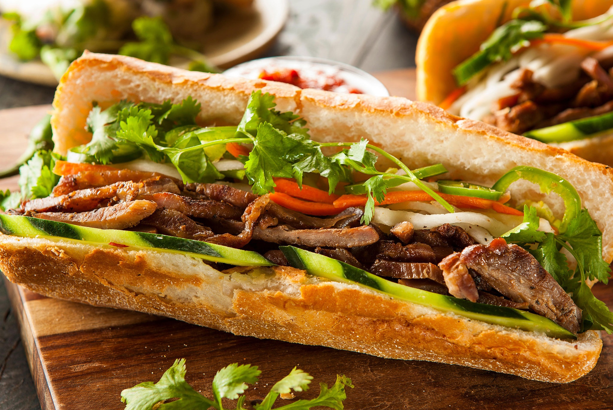 Laden Sie das Fleisch, Brot, Sandwich, Nahrungsmittel, Stillleben-Bild kostenlos auf Ihren PC-Desktop herunter