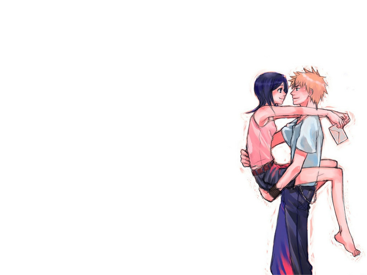 Laden Sie das Bleach, Rukia Kuchiki, Animes, Ichigo Kurosaki-Bild kostenlos auf Ihren PC-Desktop herunter