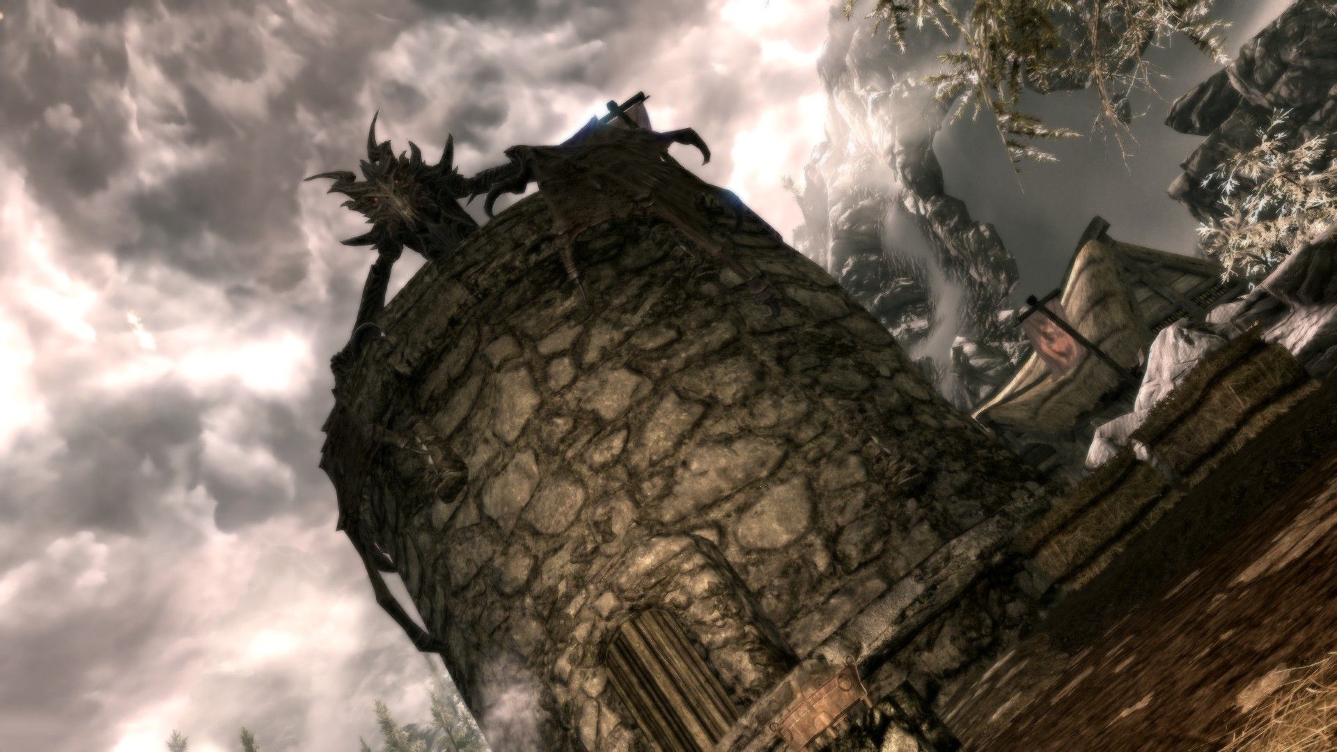 Завантажити шпалери безкоштовно Дракон, Відеогра, Skyrim, The Elder Scrolls V: Skyrim, The Elder Scrolls картинка на робочий стіл ПК
