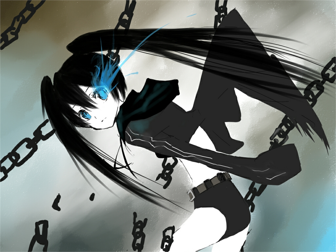 Download mobile wallpaper Anime, Black Rock Shooter for free.