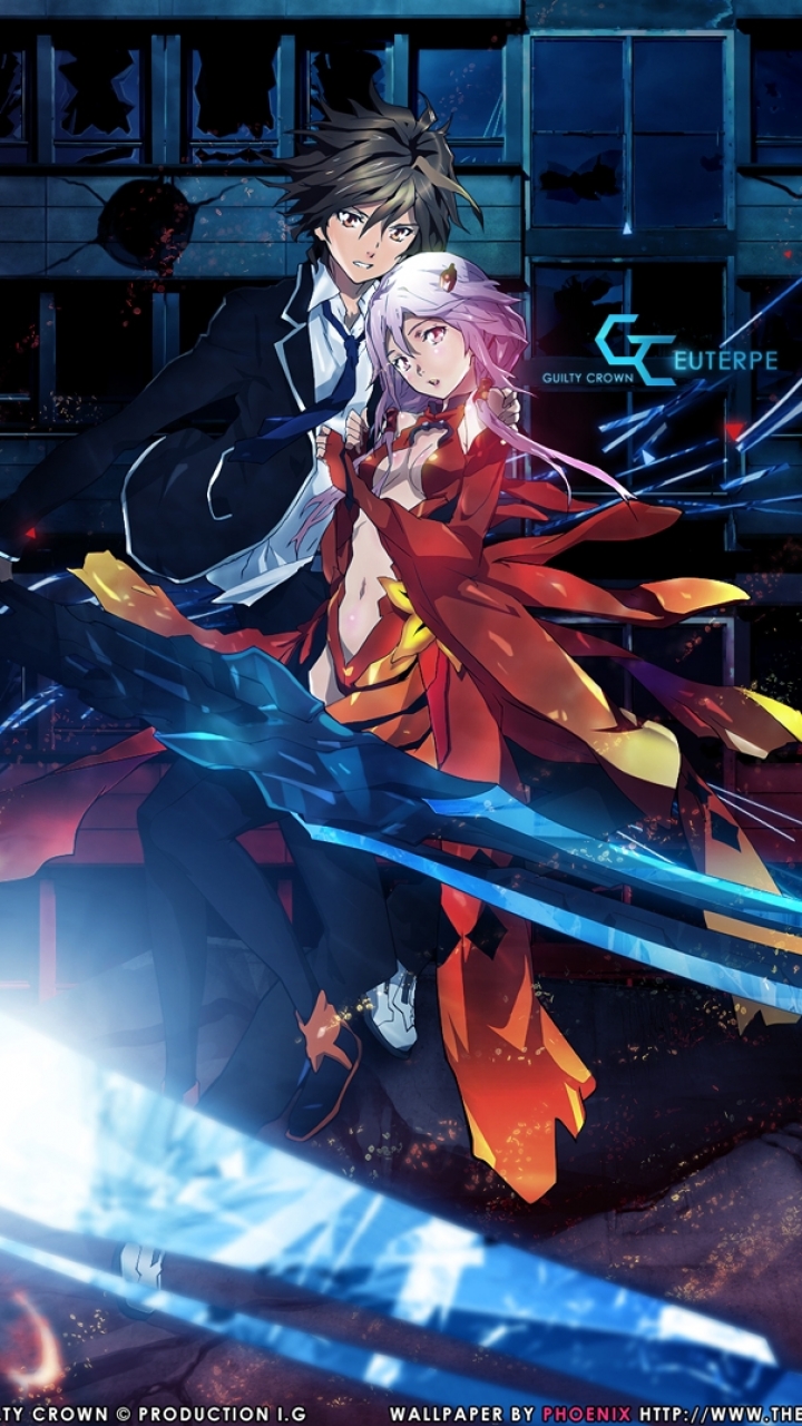 Download mobile wallpaper Anime, Weapon, Flame, Sword, Guilty Crown, Inori Yuzuriha for free.