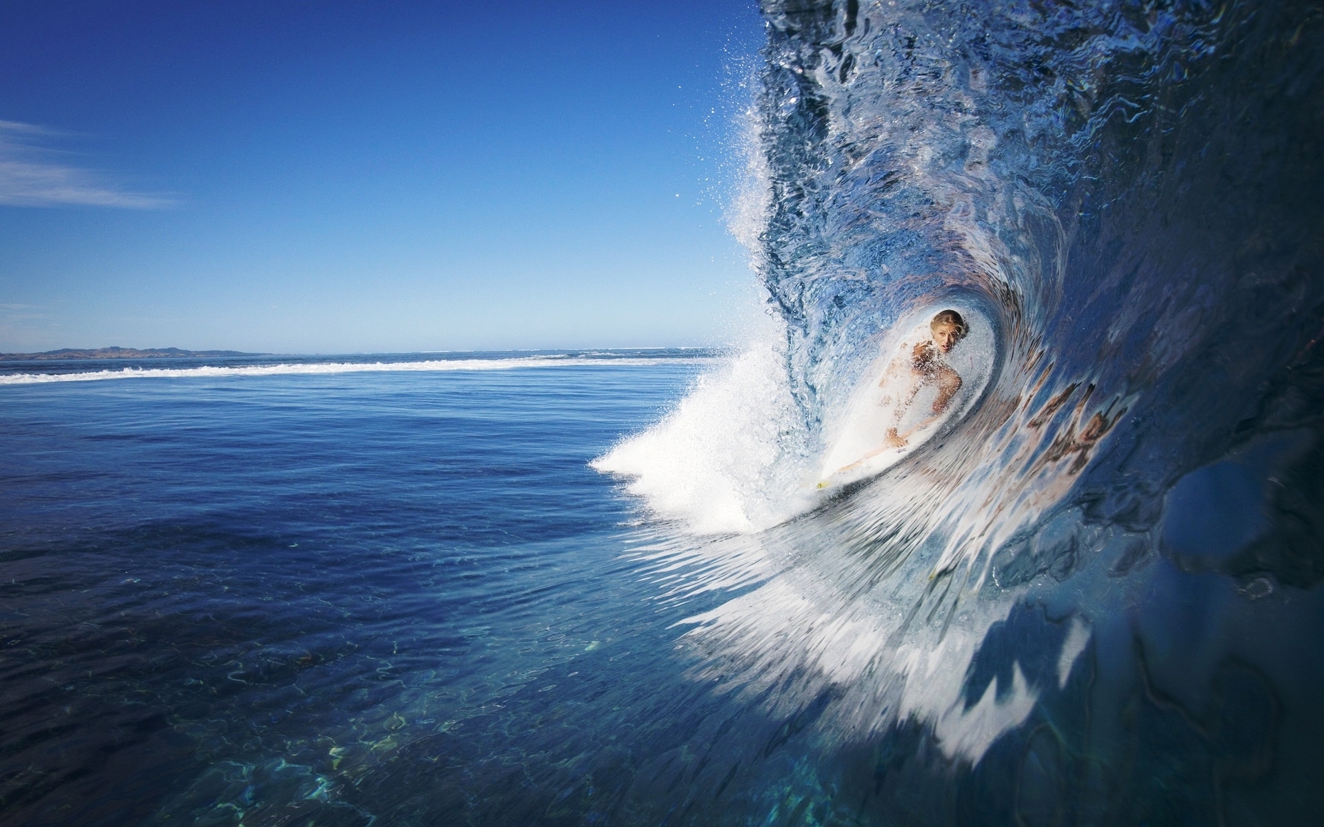 Handy-Wallpaper Surfen, Sport, Landschaft, Sea, Waves kostenlos herunterladen.