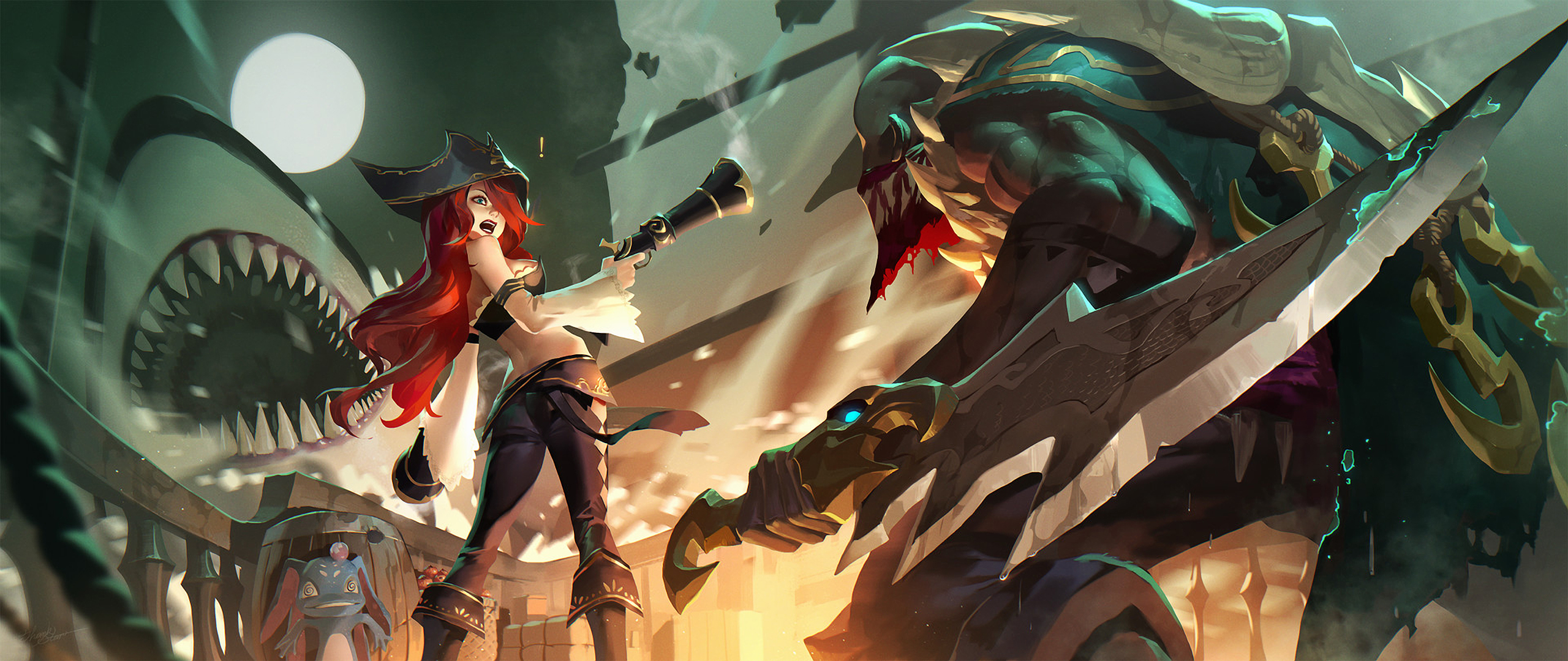 video game, league of legends, miss fortune (league of legends), pyke (league of legends)