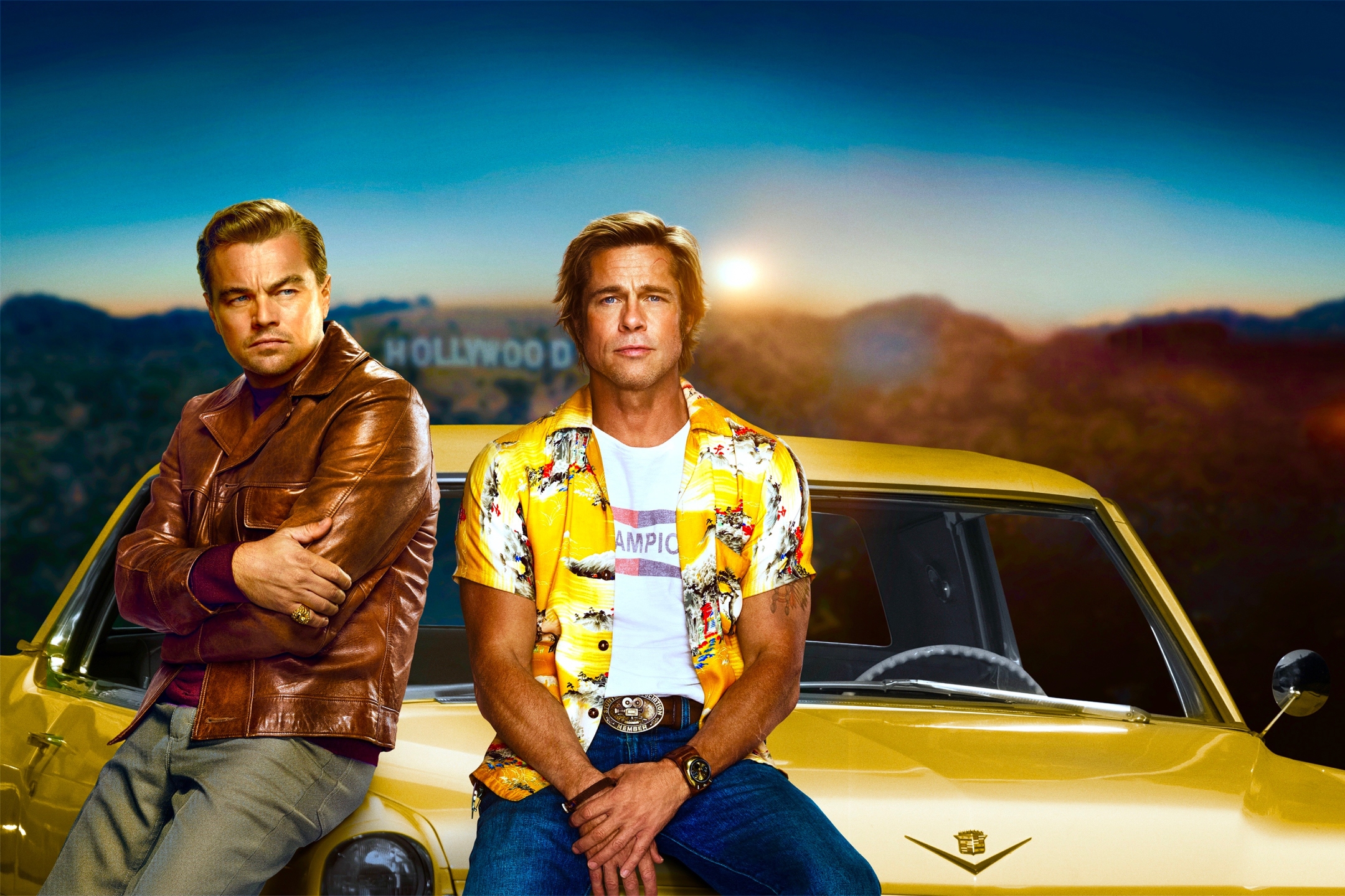 Free download wallpaper Leonardo Dicaprio, Brad Pitt, Movie, Once Upon A Time In Hollywood on your PC desktop