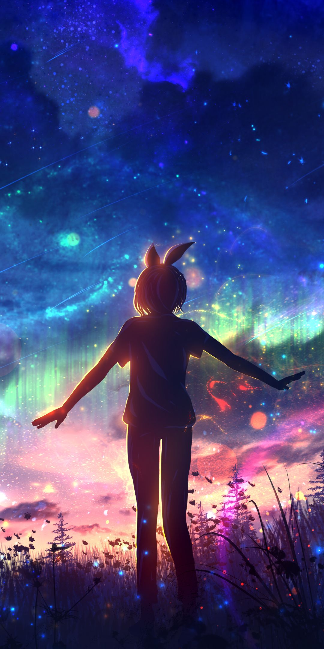 Download mobile wallpaper Anime, Night for free.