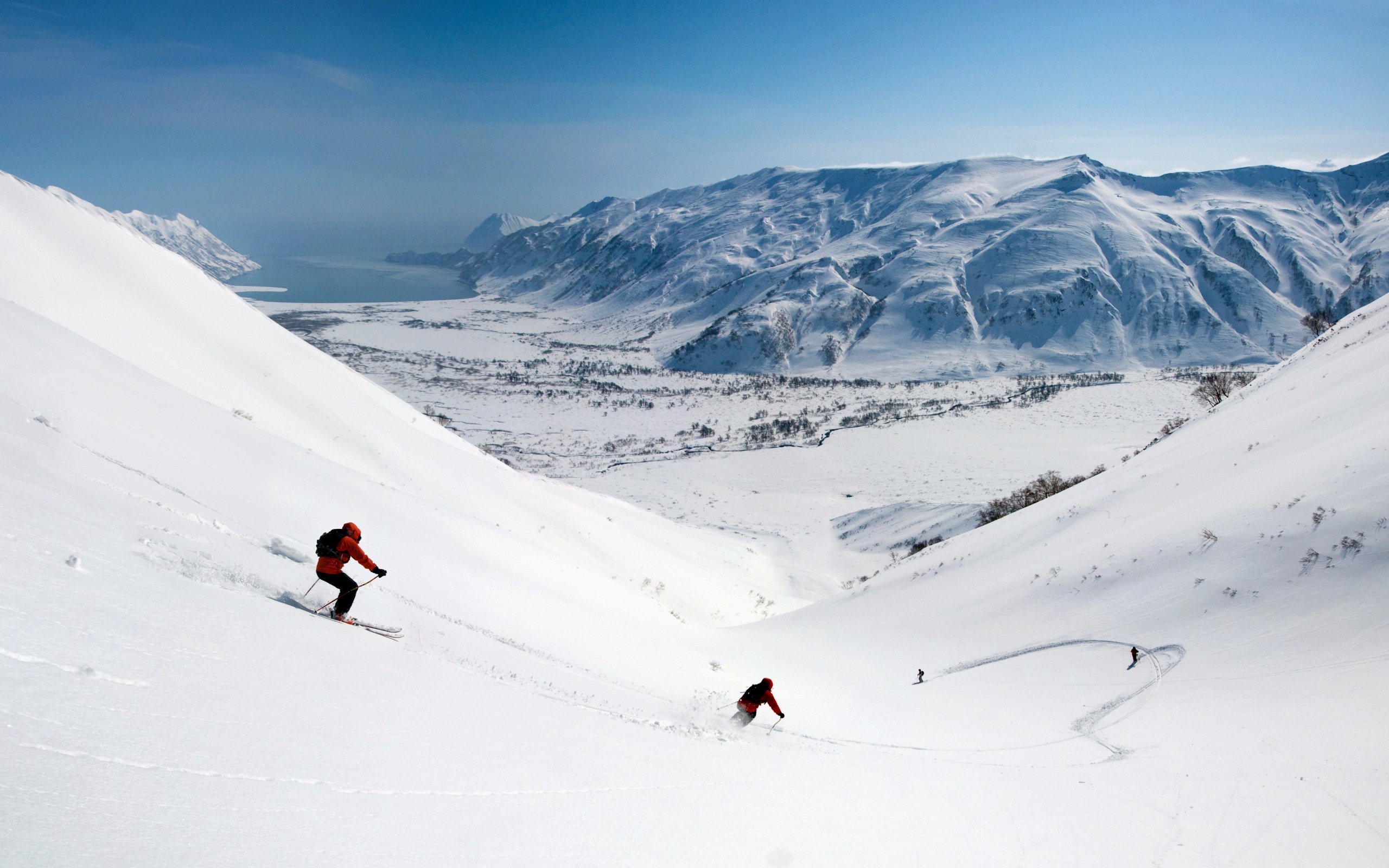 241091 Hintergrundbild herunterladen skifahren, sport - Bildschirmschoner und Bilder kostenlos