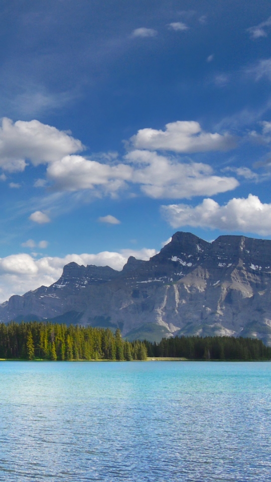 Скачать картинку Озера, Гора, Озеро, Лес, Дерево, Земля/природа в телефон бесплатно.
