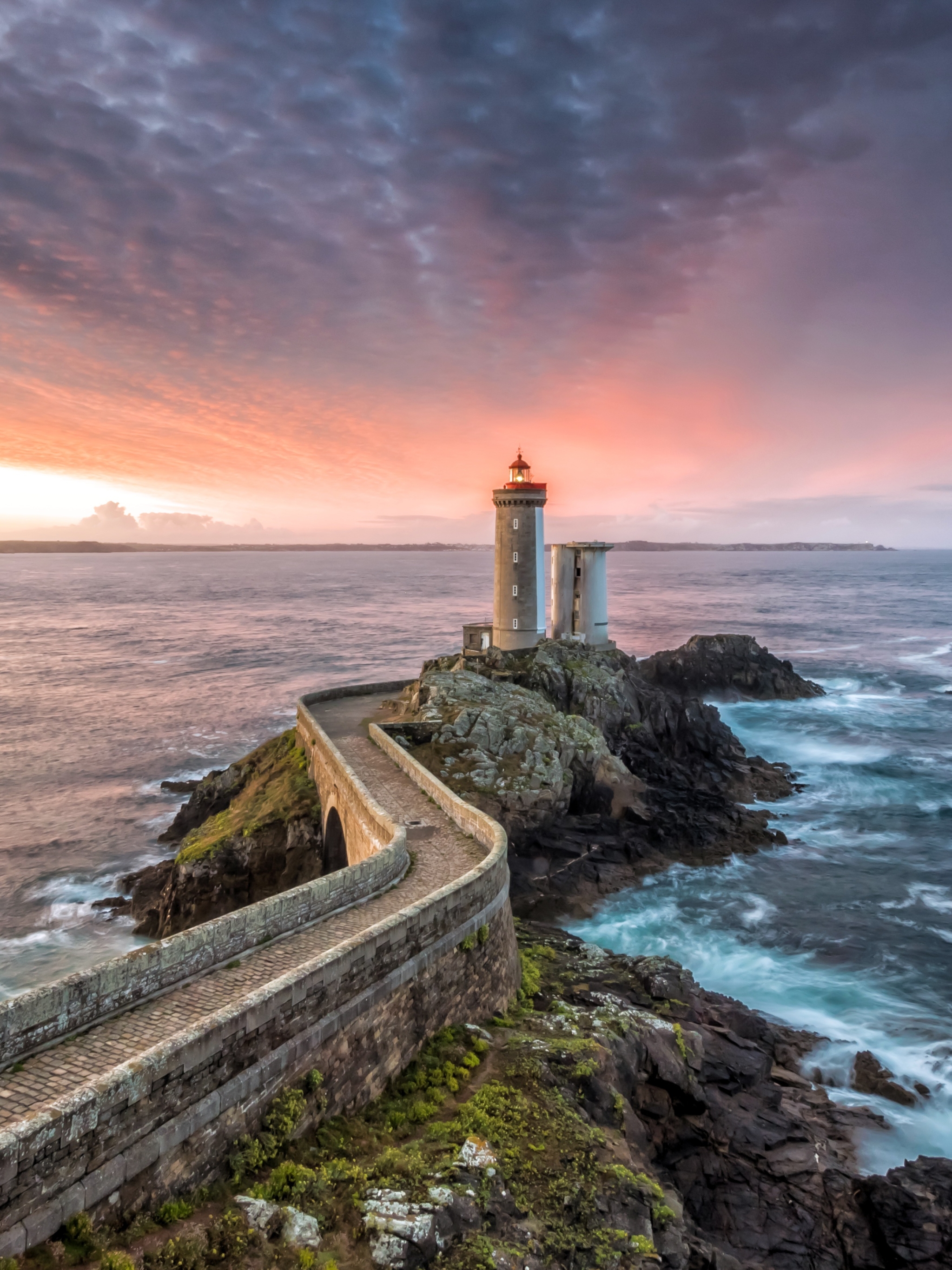 Descarga gratuita de fondo de pantalla para móvil de Cielo, Horizonte, Océano, Faro, Hecho Por El Hombre.