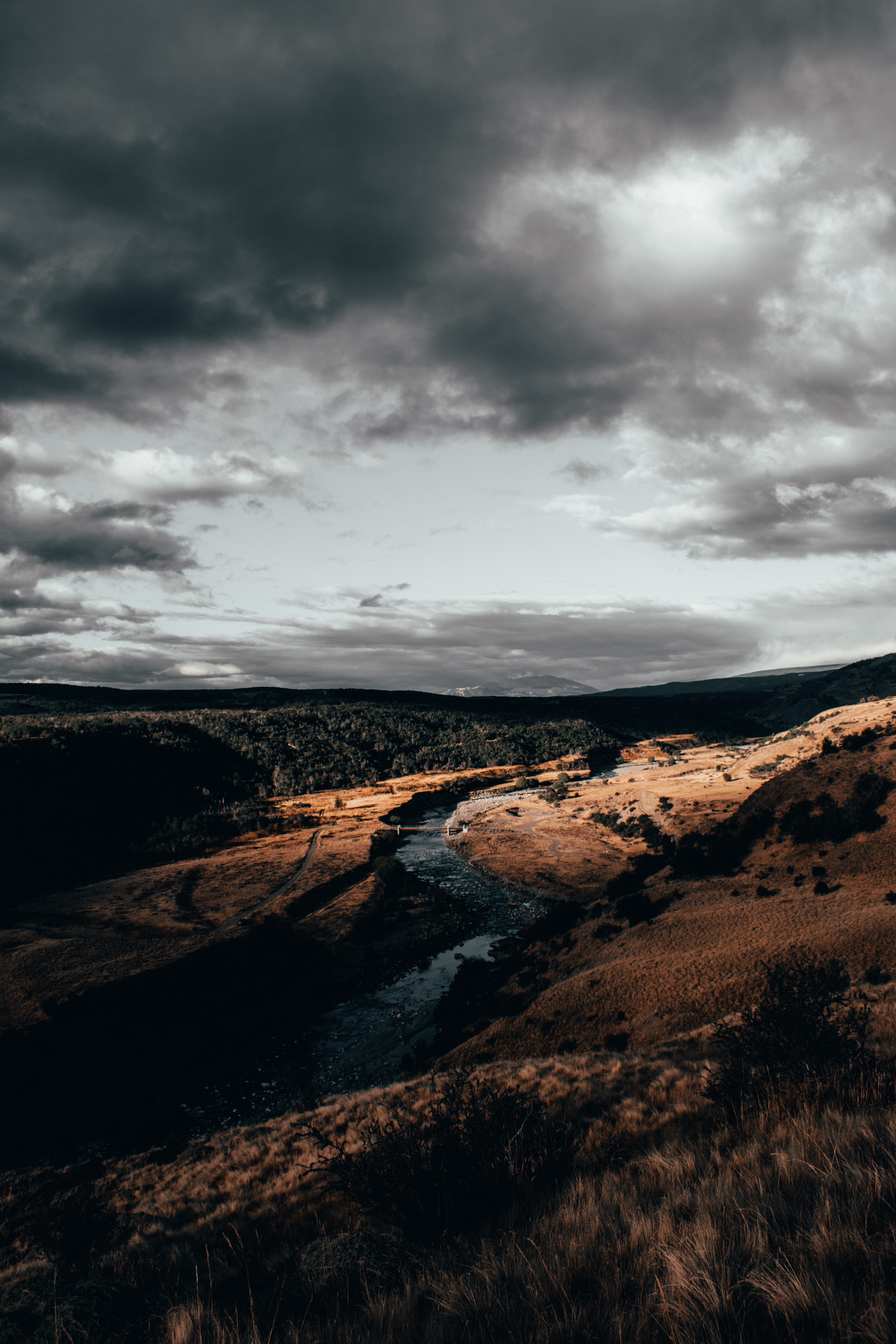 HD wallpaper nature, clouds, rivers, view from above, flow, mainly cloudy, overcast