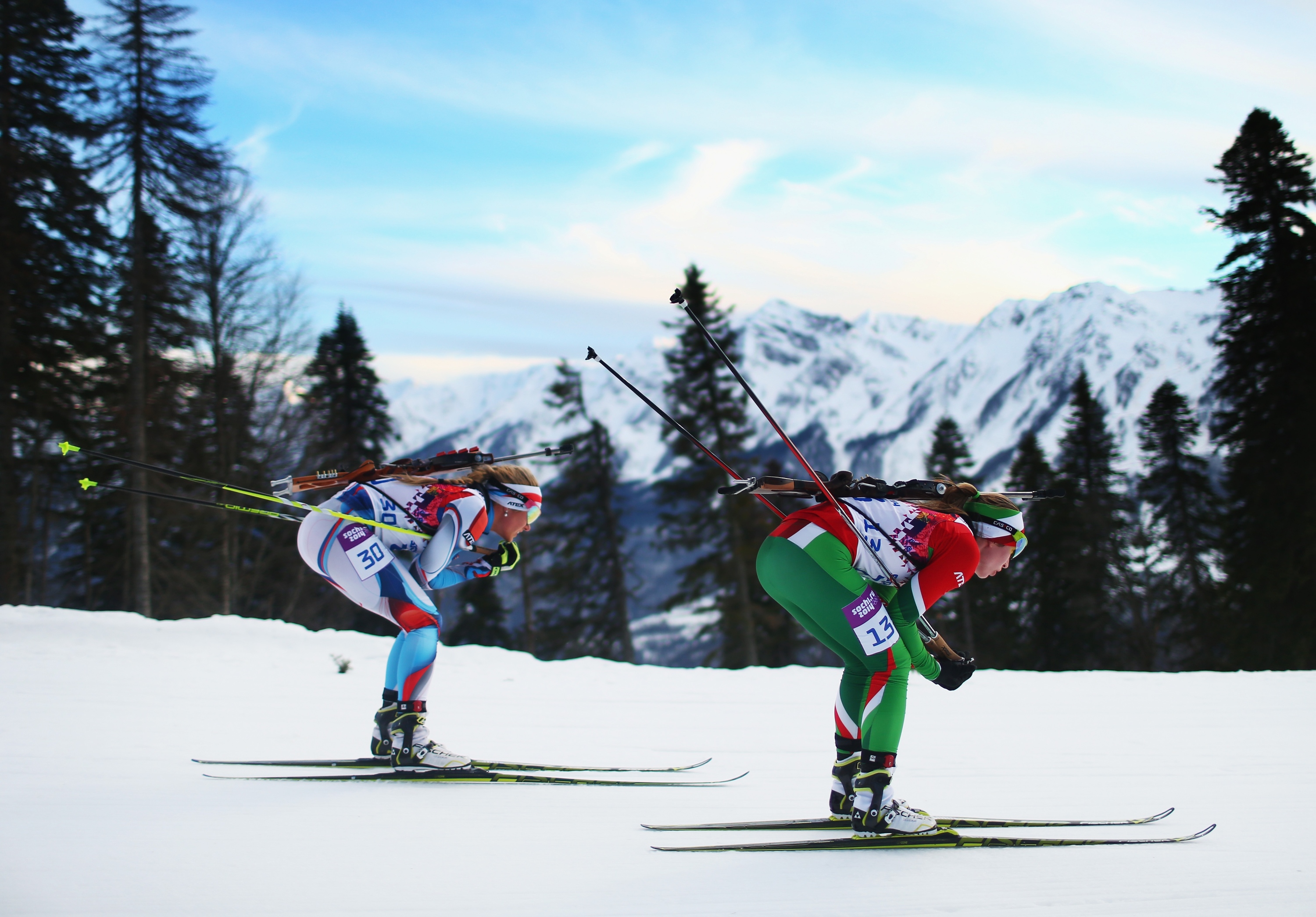 Скачать картинку Виды Спорта, Катание На Лыжах в телефон бесплатно.