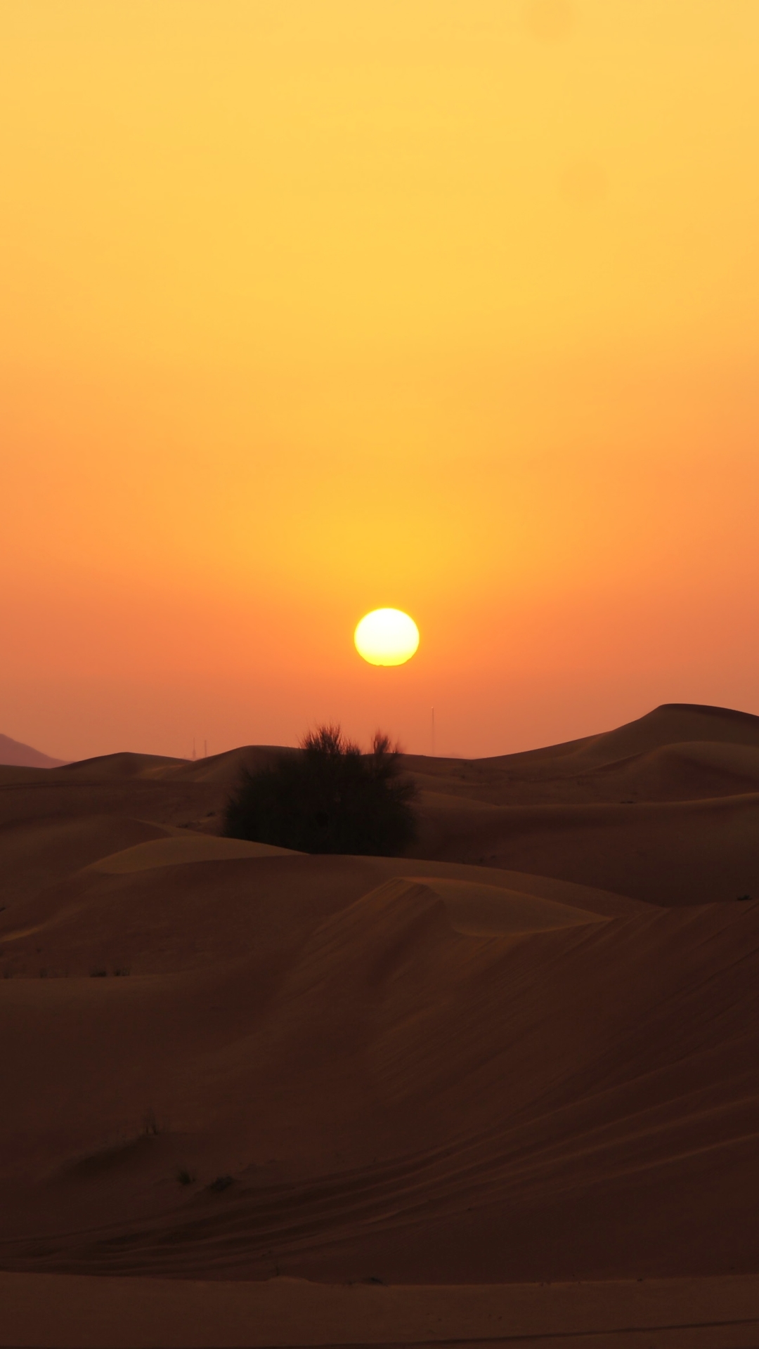Download mobile wallpaper Landscape, Nature, Sunset, Sky, Sand, Desert, Earth, Dune, Africa, Orange (Color) for free.