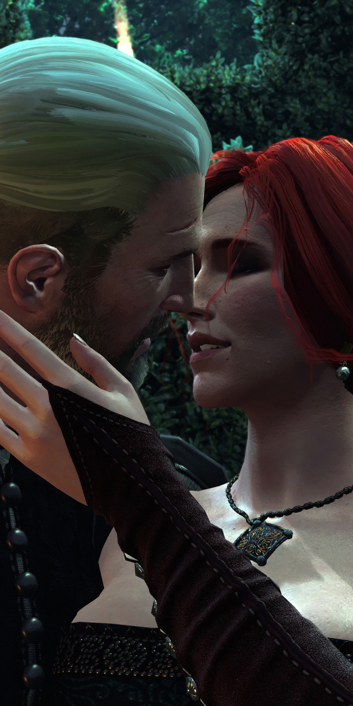 Download mobile wallpaper Video Game, The Witcher, Triss Merigold, Geralt Of Rivia, The Witcher 3: Wild Hunt for free.