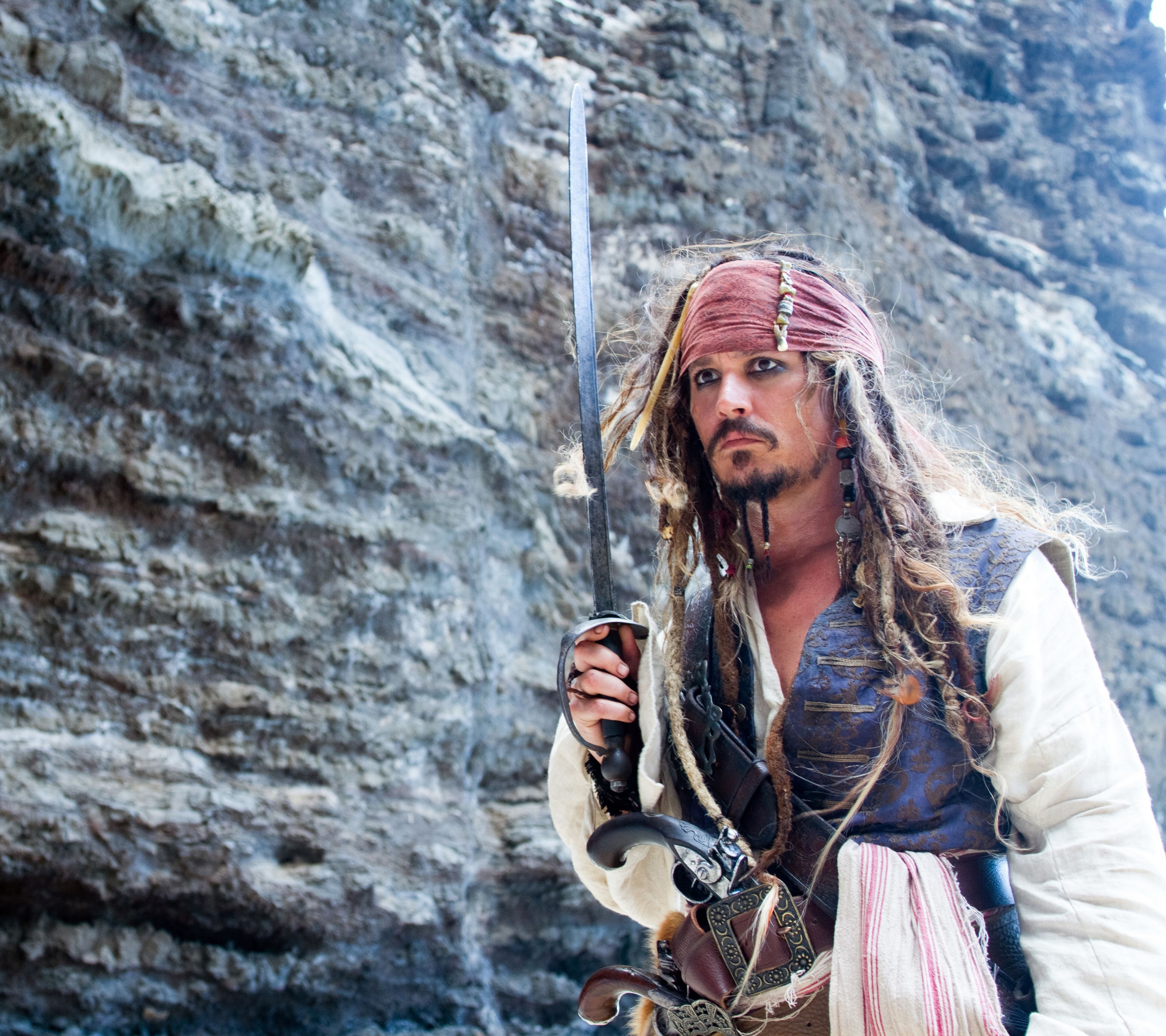 Download mobile wallpaper Pirates Of The Caribbean, Johnny Depp, Movie, Jack Sparrow, Pirates Of The Caribbean: On Stranger Tides for free.