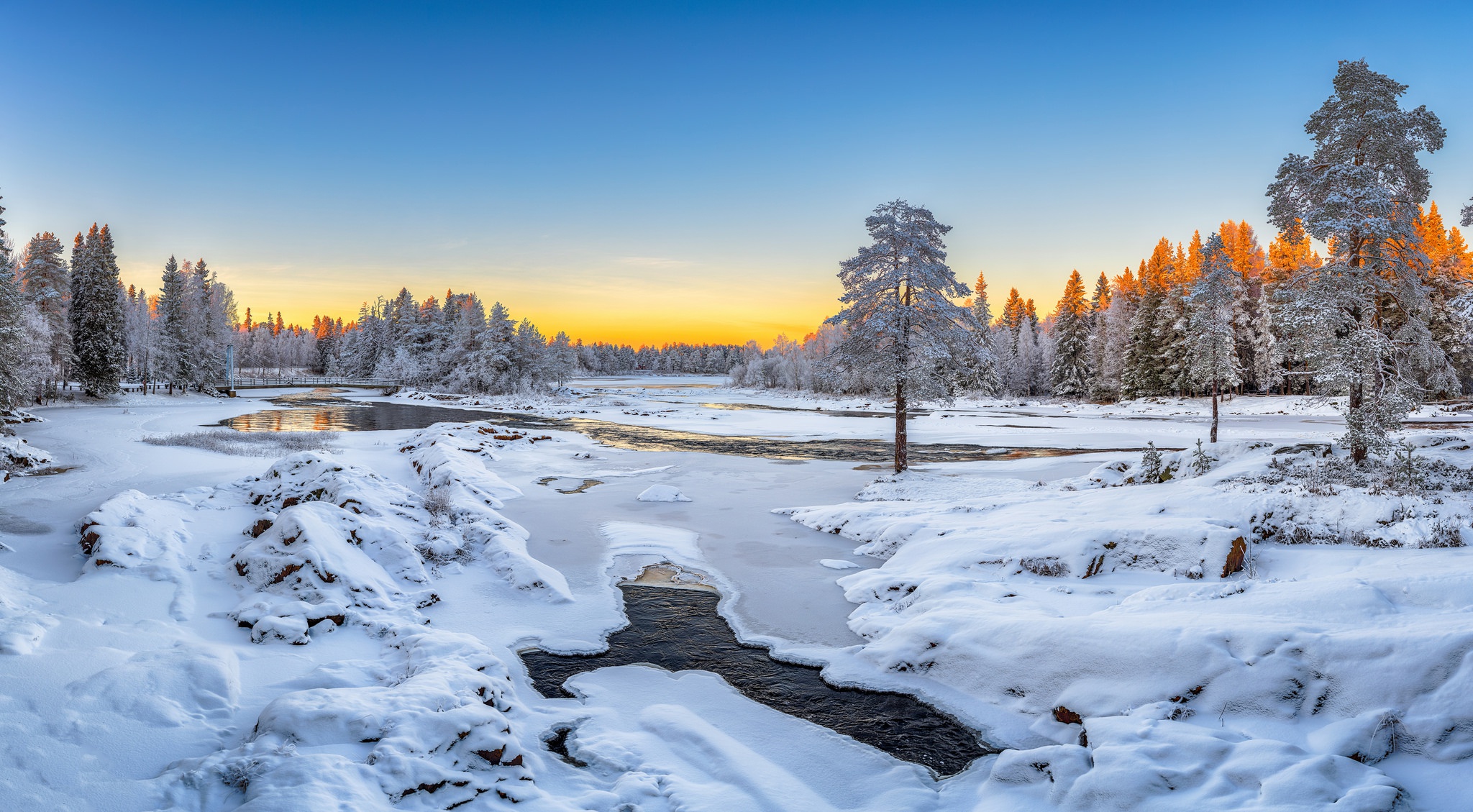 Free download wallpaper Winter, Nature, Snow, Tree, Earth, Frozen, River on your PC desktop