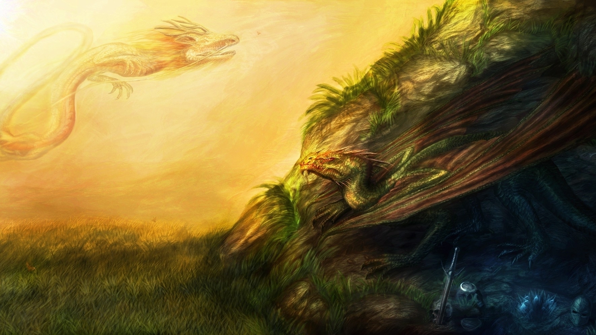 Laden Sie das Fantasie, Drachen-Bild kostenlos auf Ihren PC-Desktop herunter