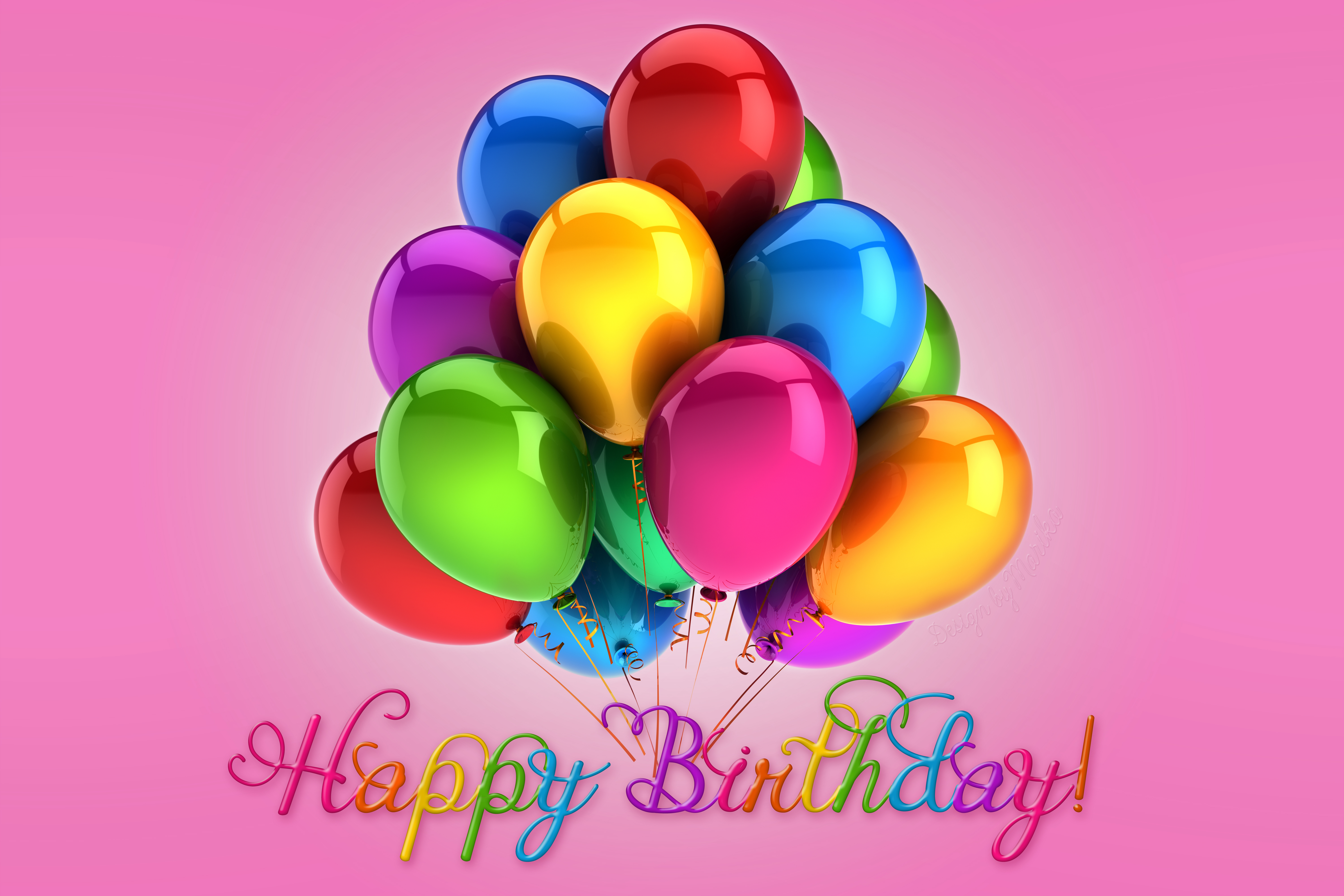 happy birthday, holiday, birthday, balloon, colorful