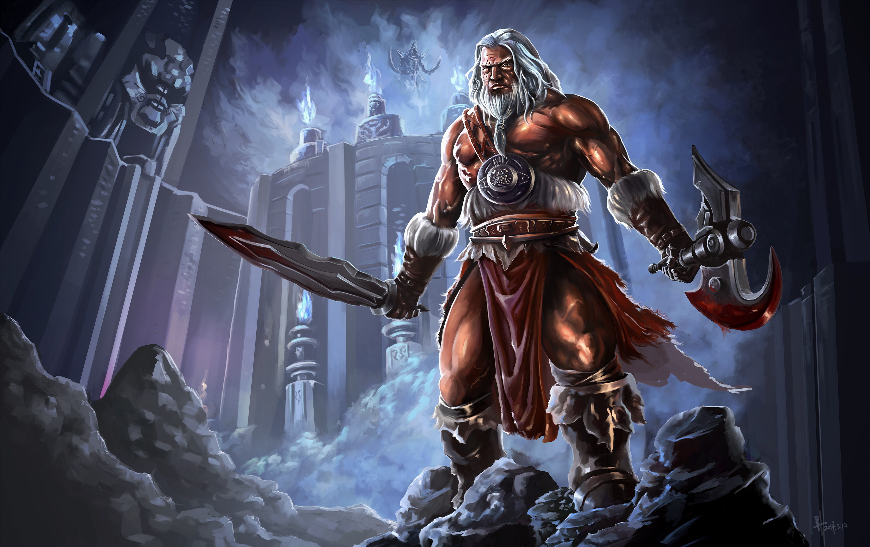 Download mobile wallpaper Diablo Iii: Reaper Of Souls, Malthael (Diablo Iii), Barbarian (Diablo Iii), Diablo, Video Game for free.