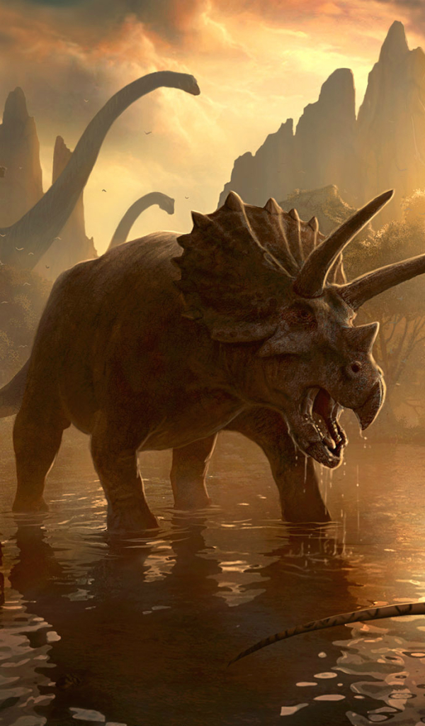 Download mobile wallpaper Dinosaurs, Animal, Dinosaur, Triceratops for free.