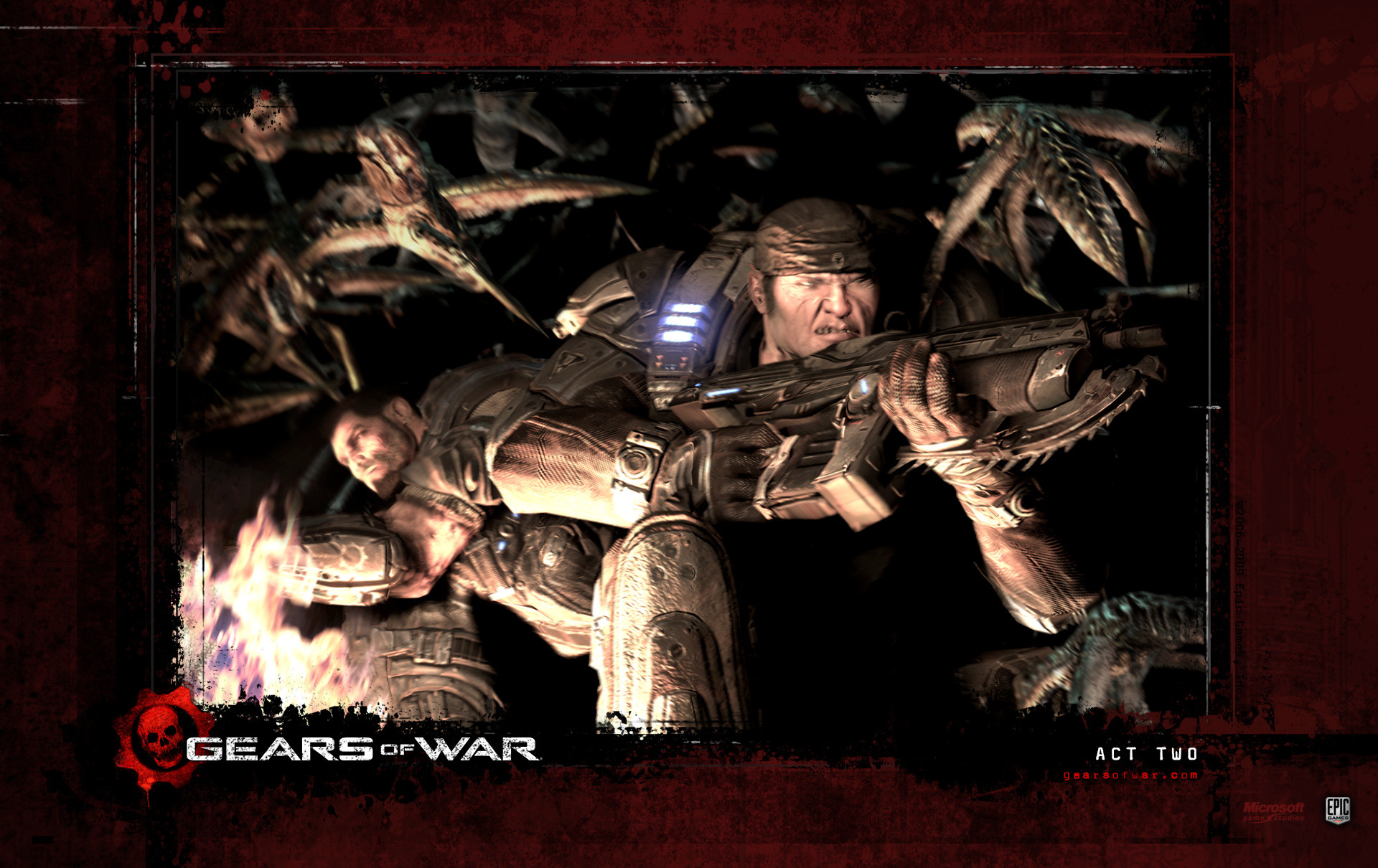 Handy-Wallpaper Gears Of War, Computerspiele kostenlos herunterladen.