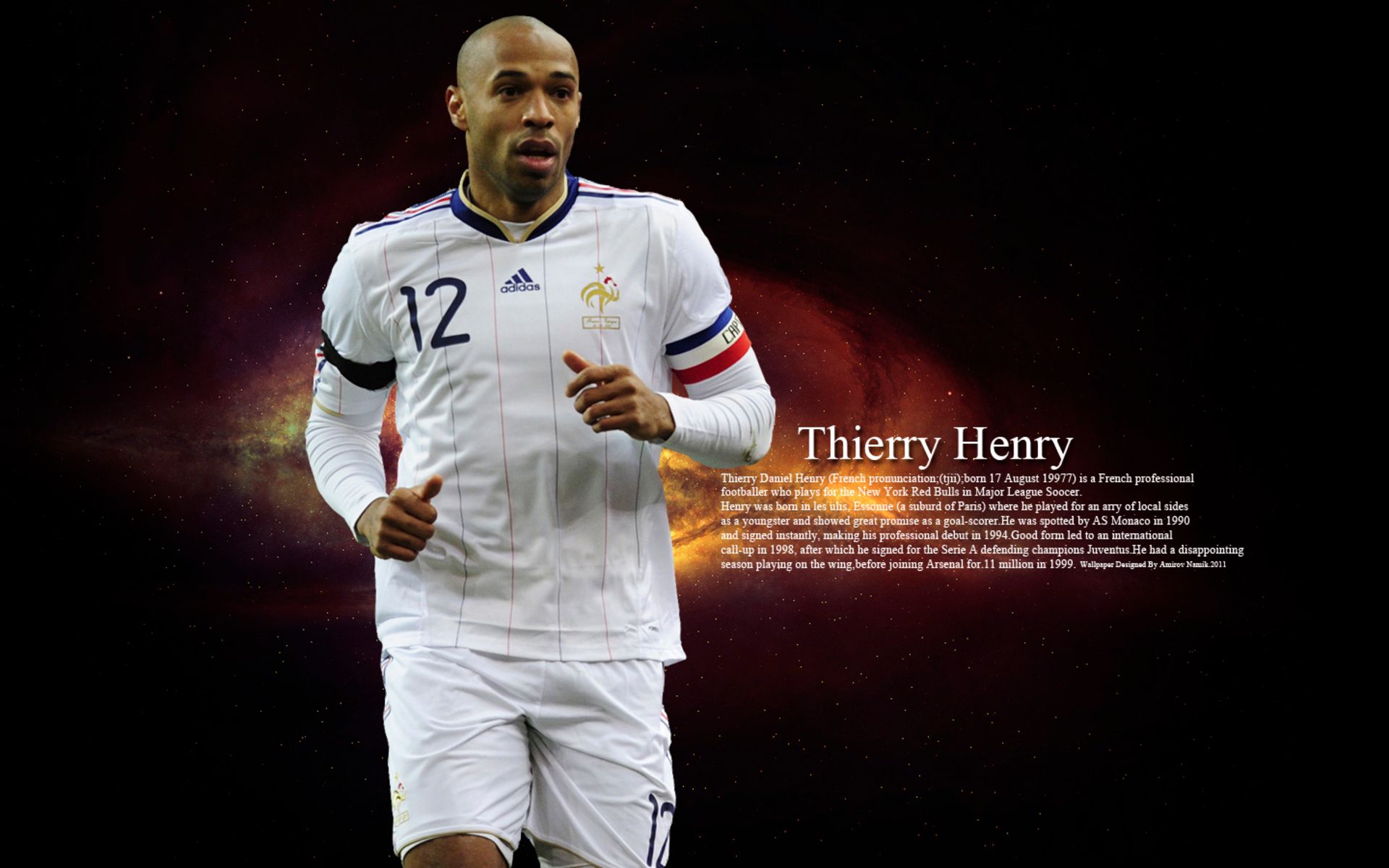 Baixar papel de parede para celular de Esportes, Futebol, Thierry Henry, Seleção Francesa De Futebol gratuito.