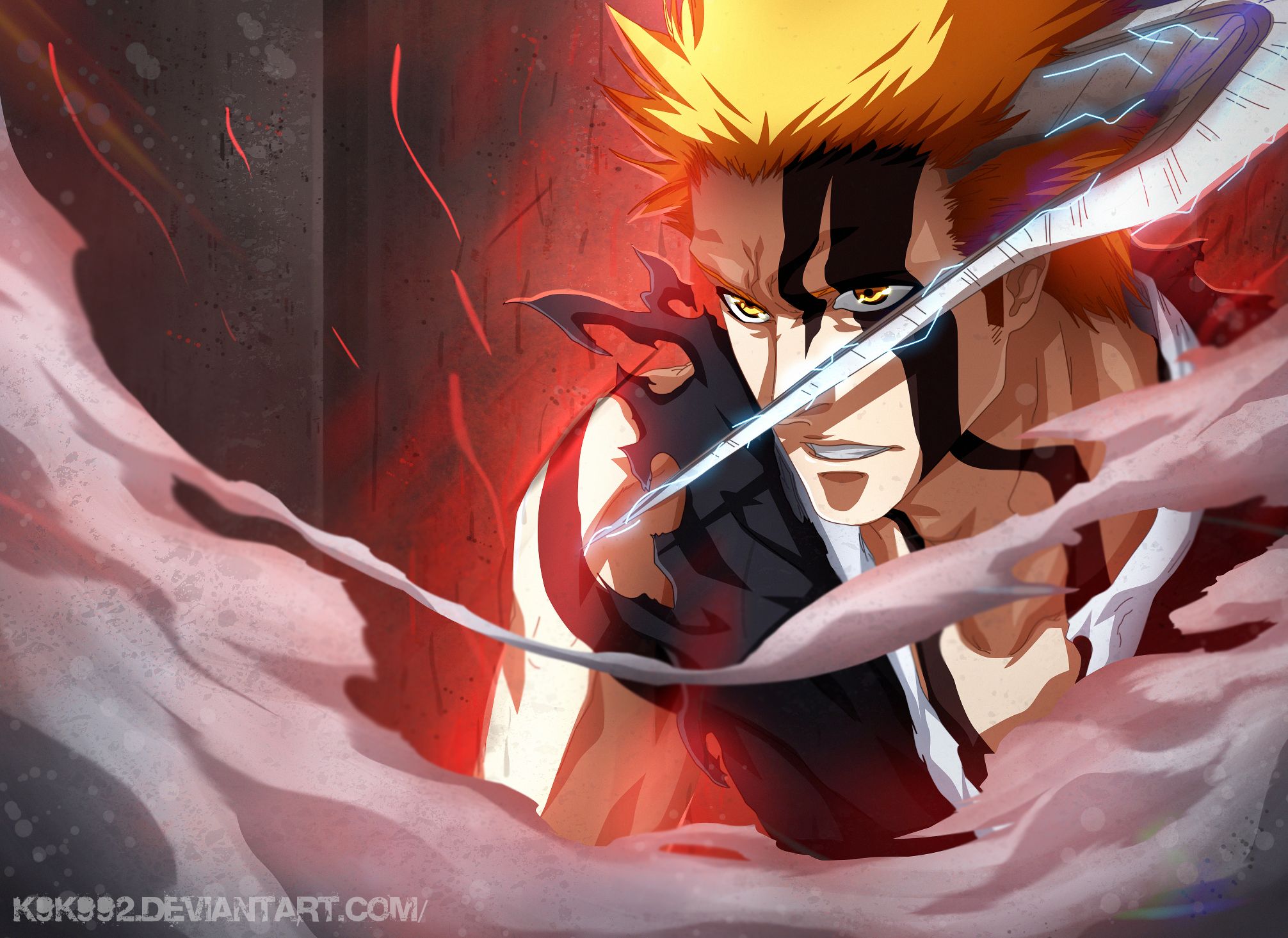 Handy-Wallpaper Bleach, Animes, Ichigo Kurosaki kostenlos herunterladen.