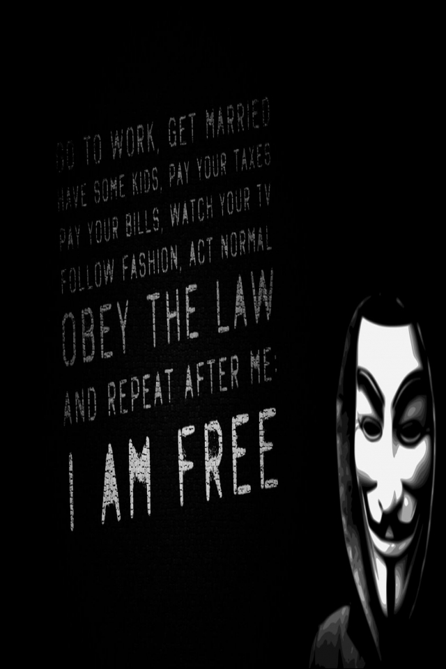 Download mobile wallpaper Dark, Anonymous for free.