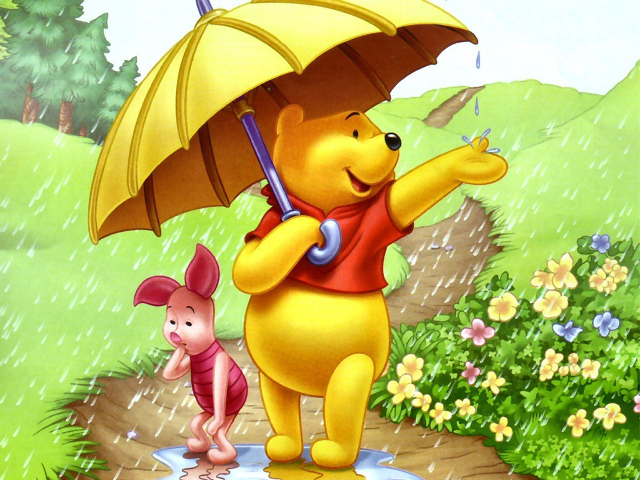 1484874 descargar fondo de pantalla winnie the pooh, cerdito (winnie the pooh), series de televisión: protectores de pantalla e imágenes gratis