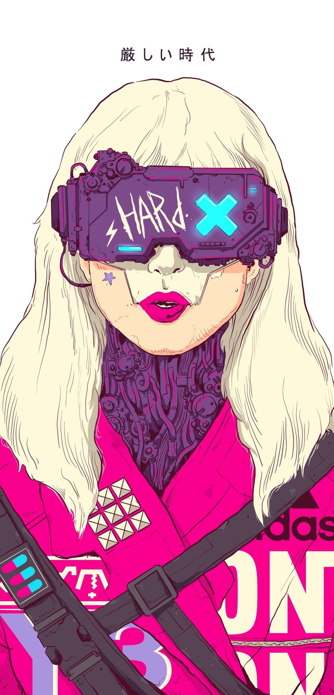 Handy-Wallpaper Cyberpunk, Science Fiction, Blond, Futuristisch, Blondinen kostenlos herunterladen.