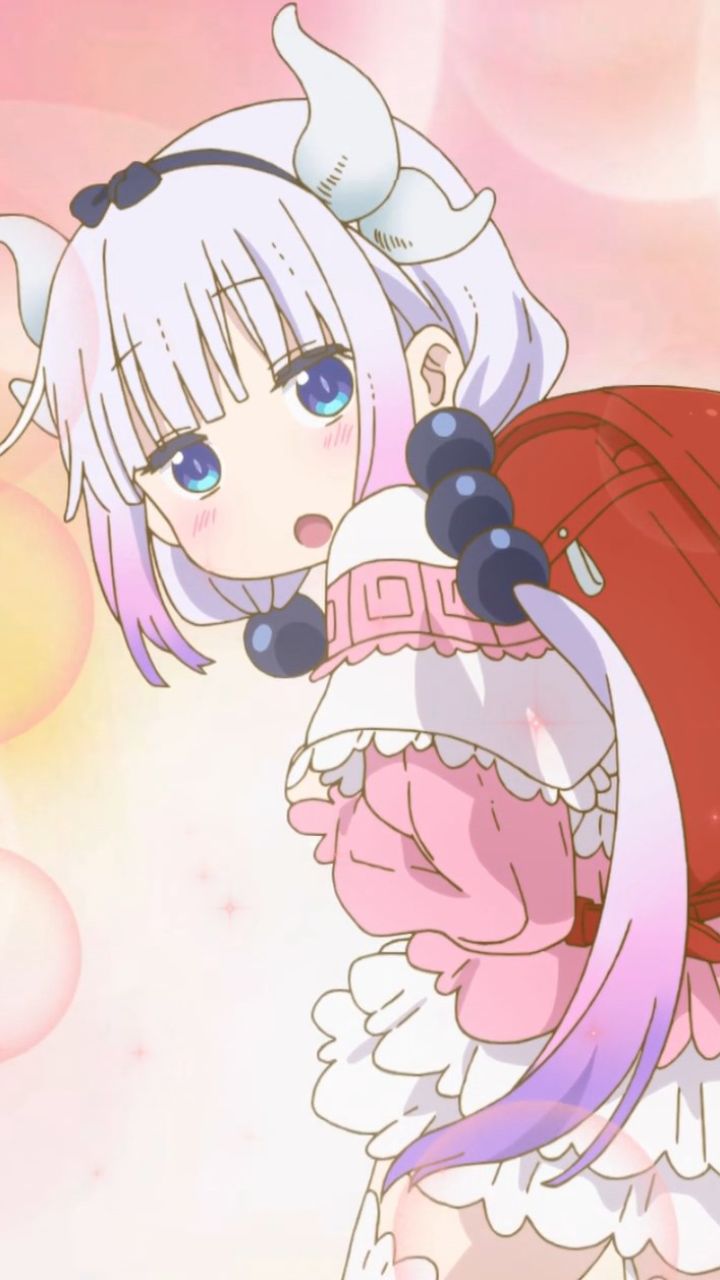 Download mobile wallpaper Anime, Blue Eyes, Blush, Miss Kobayashi's Dragon Maid, Kanna Kamui for free.
