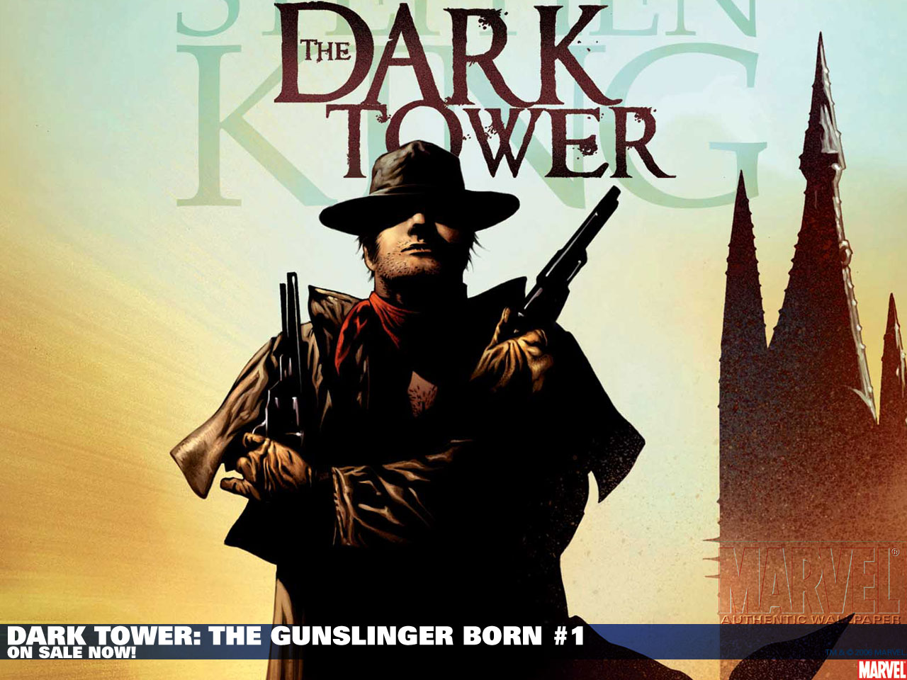 comics, dark tower, book cover, the gunslinger