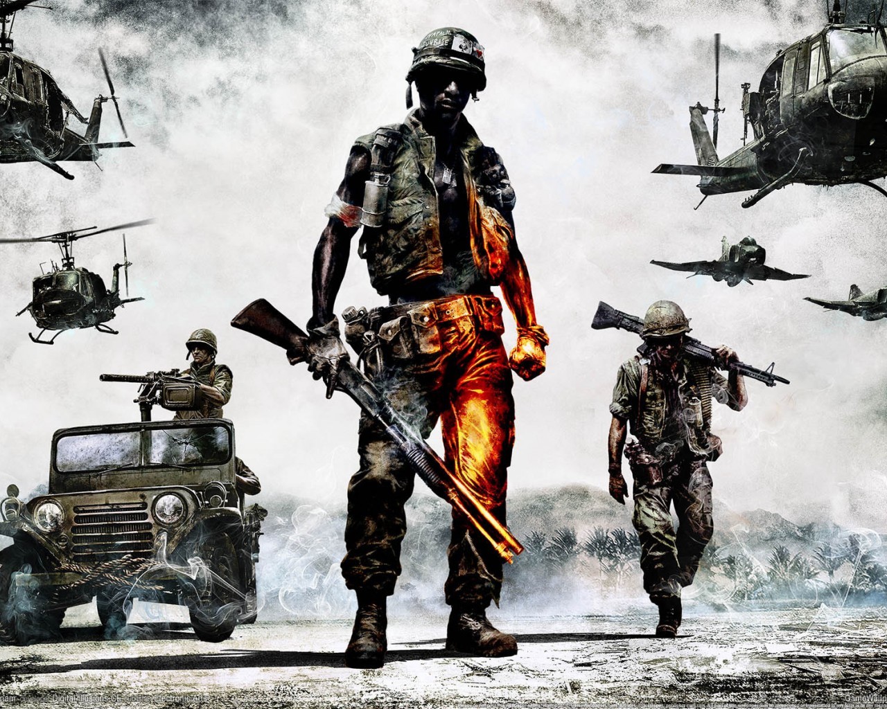 games, soldiers, men HD wallpaper