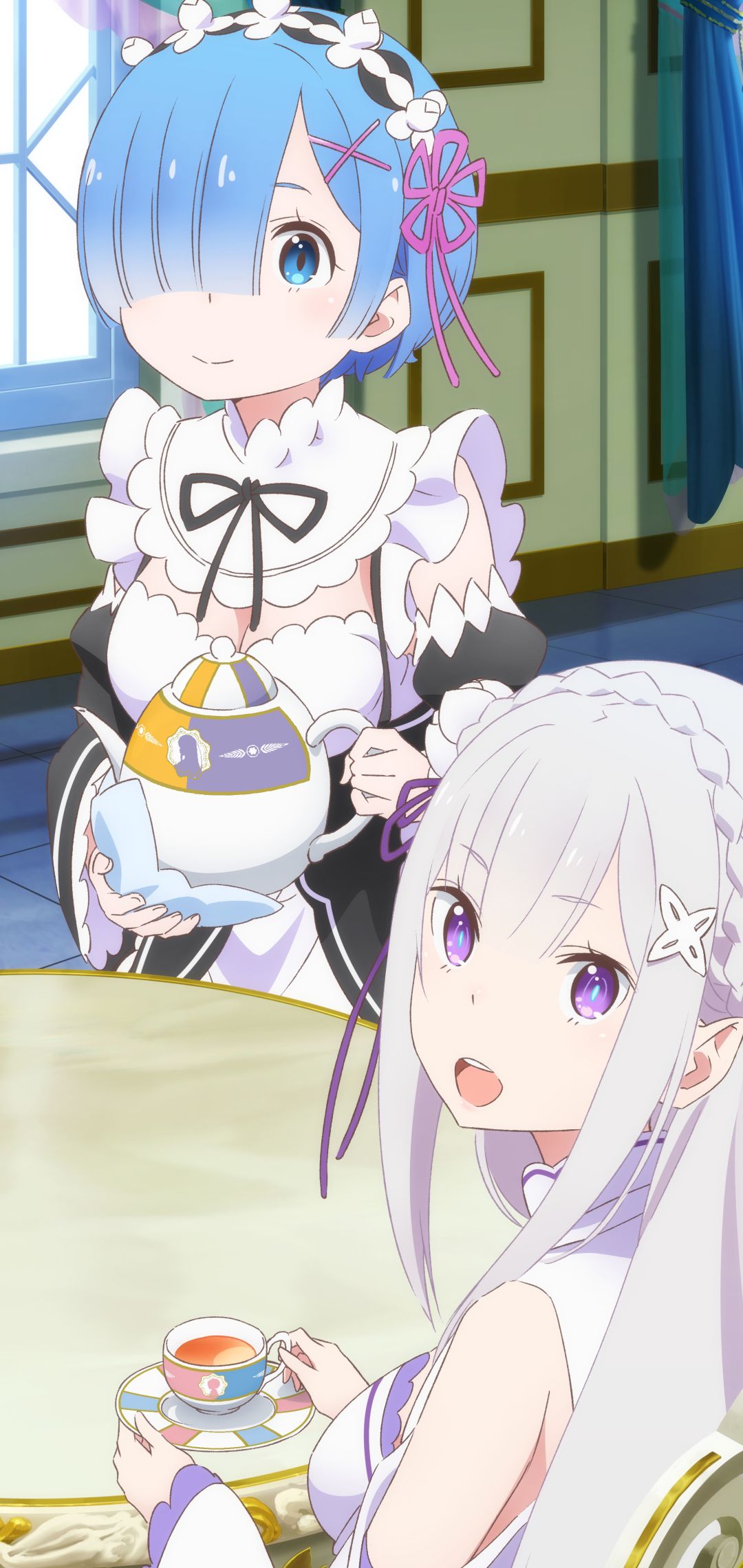 Descarga gratuita de fondo de pantalla para móvil de Animado, Emilia (Re:zero), Re:zero Comenzando La Vida En Otro Mundo, Rem (Re: Cero).