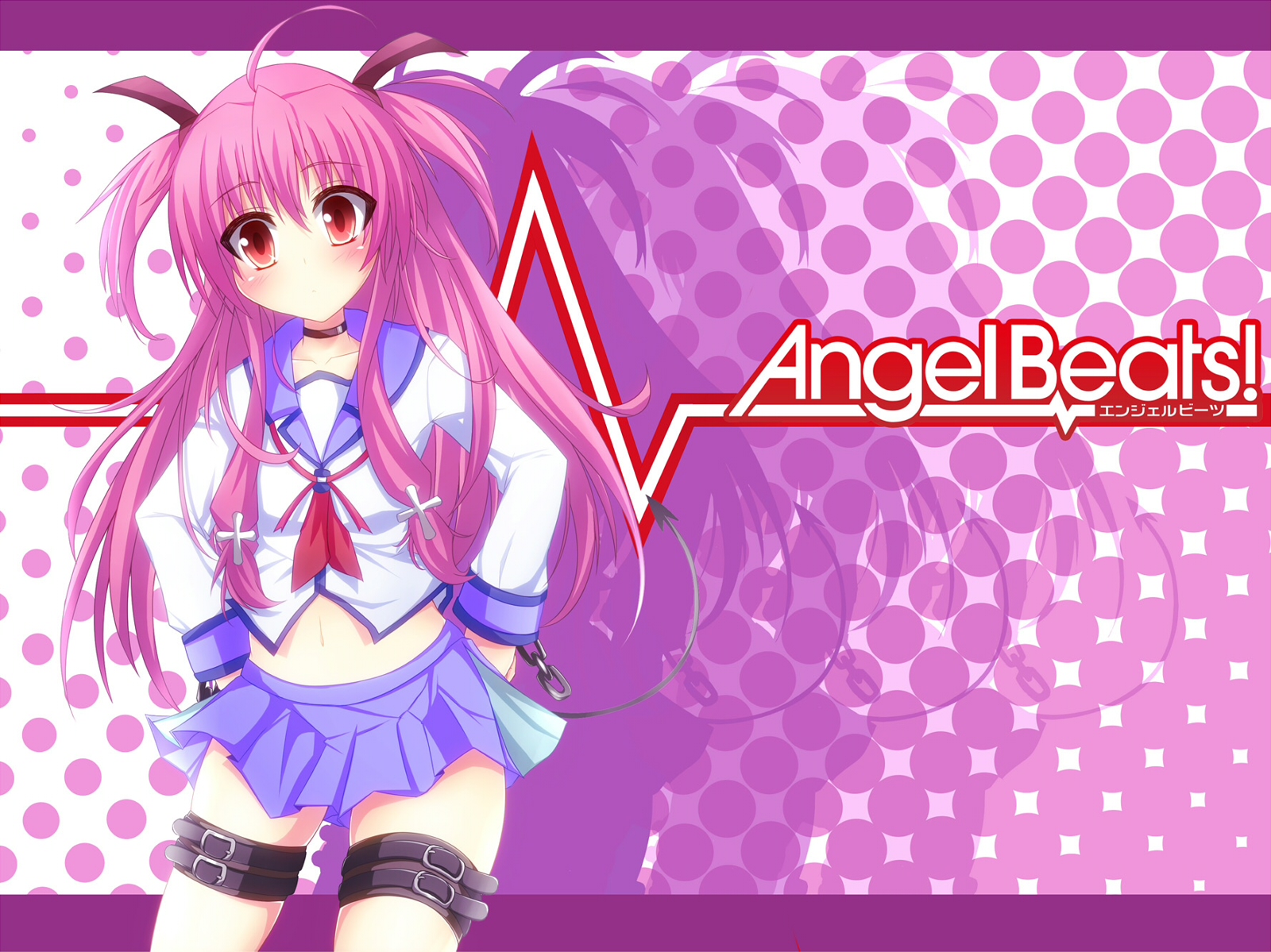 無料モバイル壁紙アニメ, ユイ（Angel Beats!）, エンジェルビーツ！をダウンロードします。