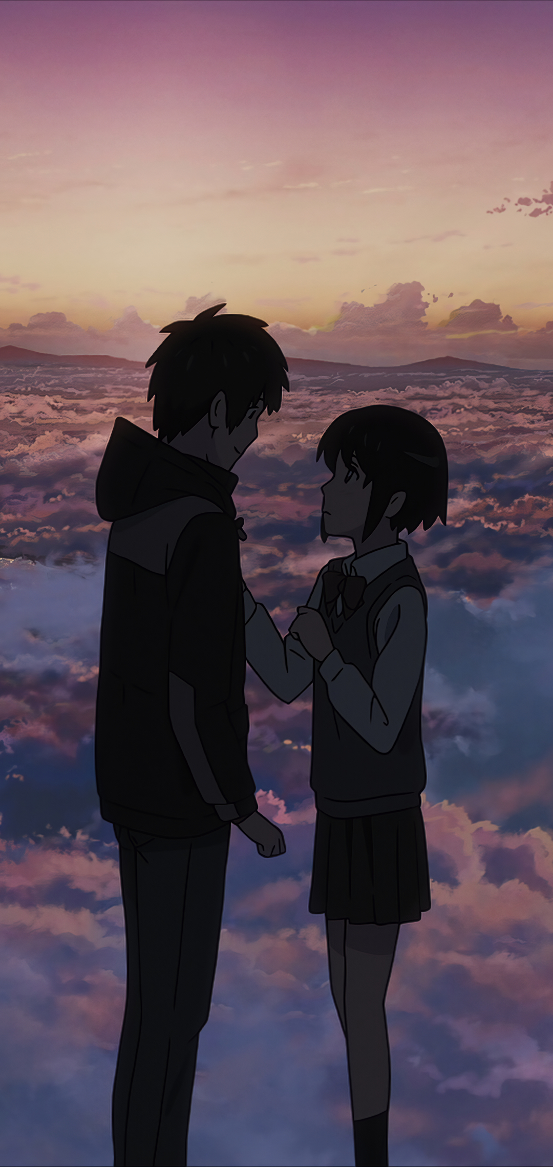 Descarga gratuita de fondo de pantalla para móvil de Animado, Kimi No Na Wa, Mitsuha Miyamizu, Taki Tachibana.