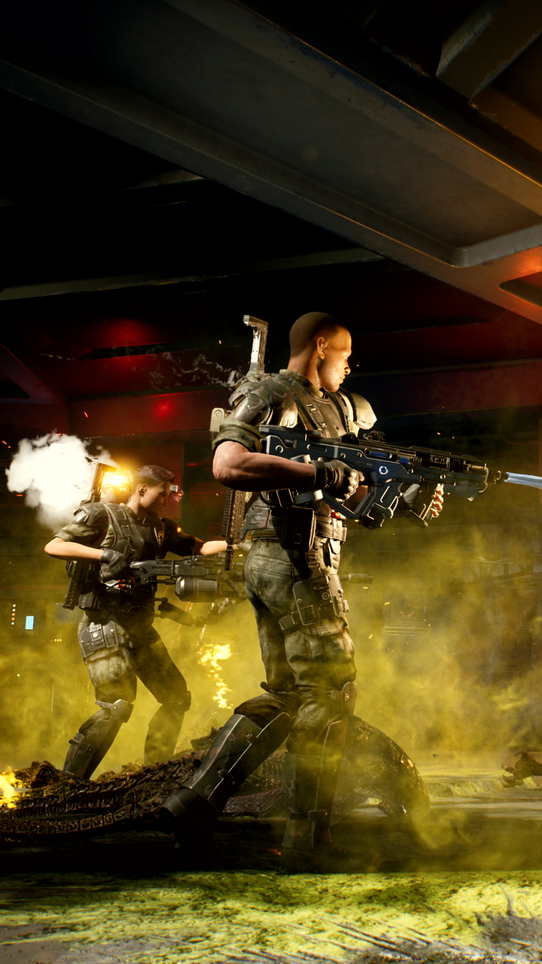 wallpapers video game, aliens: fireteam elite