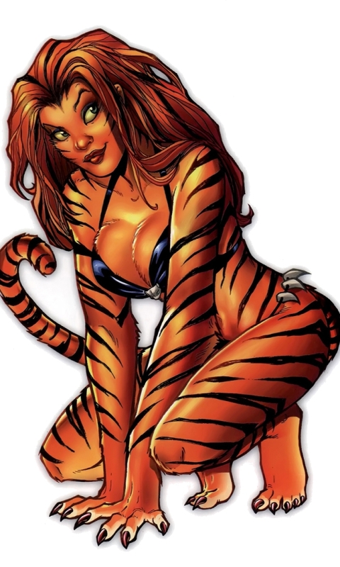 1269803 Hintergrundbild herunterladen comics, tigra - Bildschirmschoner und Bilder kostenlos