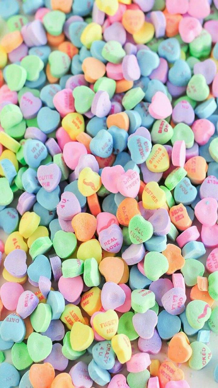Download mobile wallpaper Valentine's Day, Food, Holiday, Colorful, Candy for free.