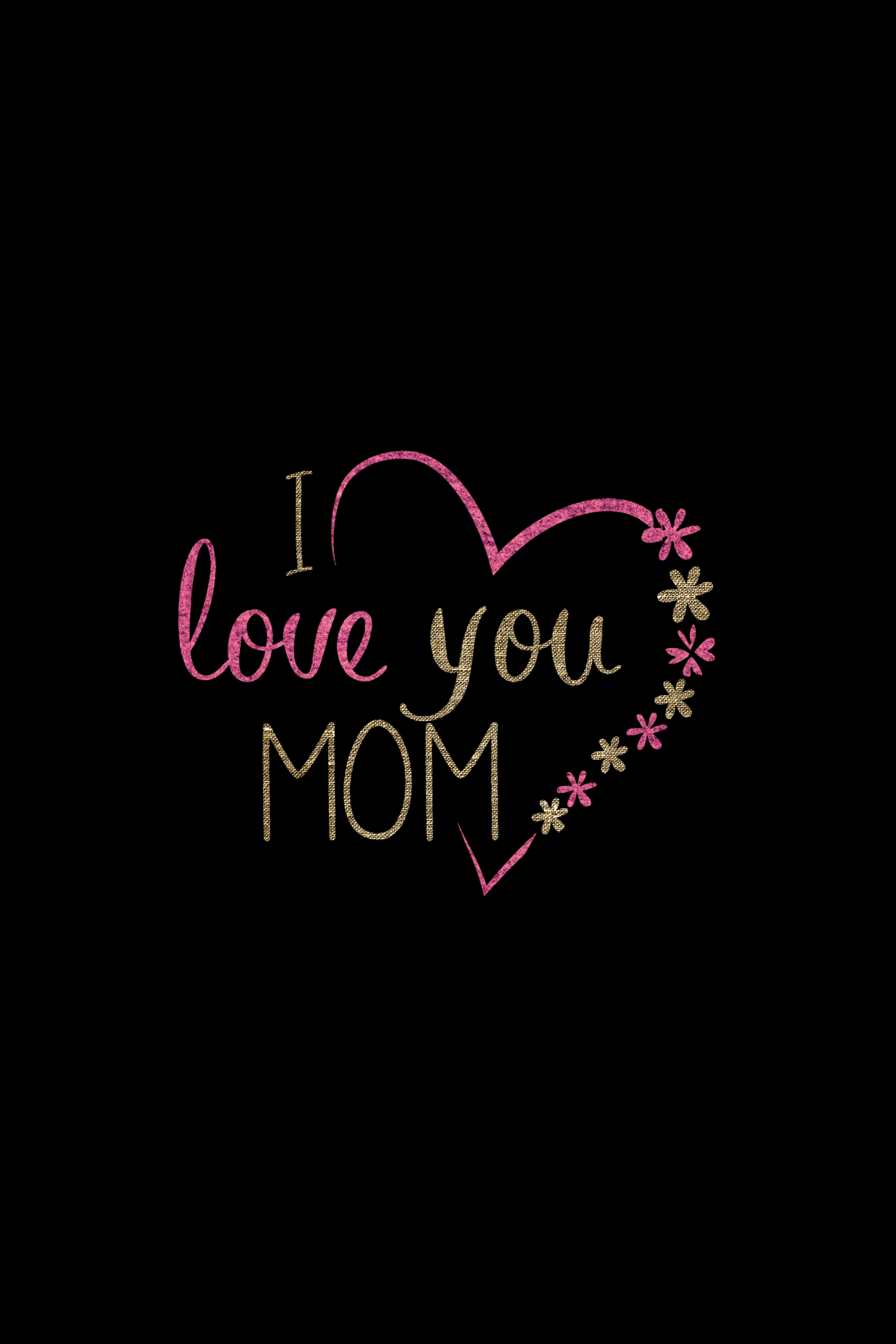 inscription, heart, flowers, love, mum, mummy