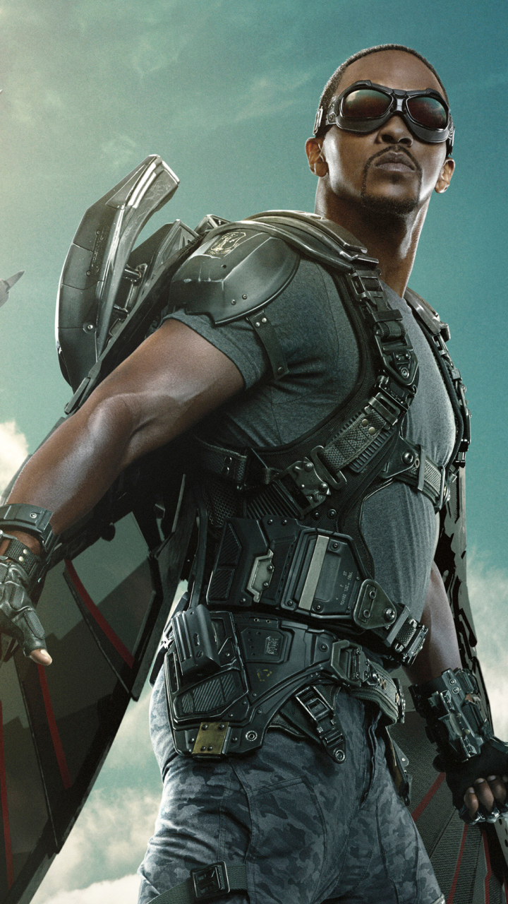 Download mobile wallpaper Captain America, Movie, Falcon (Marvel Comics), Captain America: The Winter Soldier, Anthony Mackie for free.