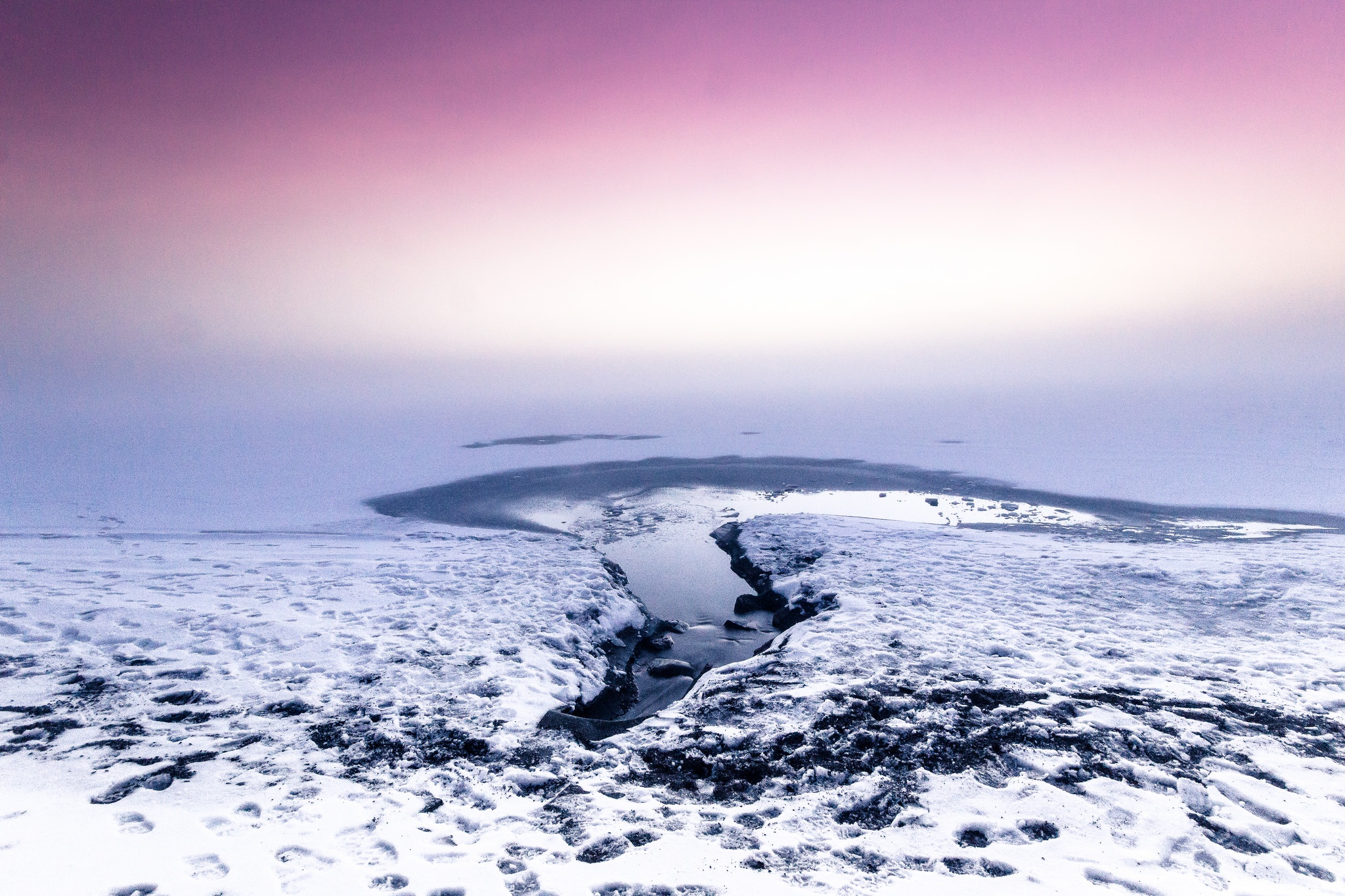 Handy-Wallpaper Natur, Schnee, Horizont, Ozean, Erde/natur kostenlos herunterladen.