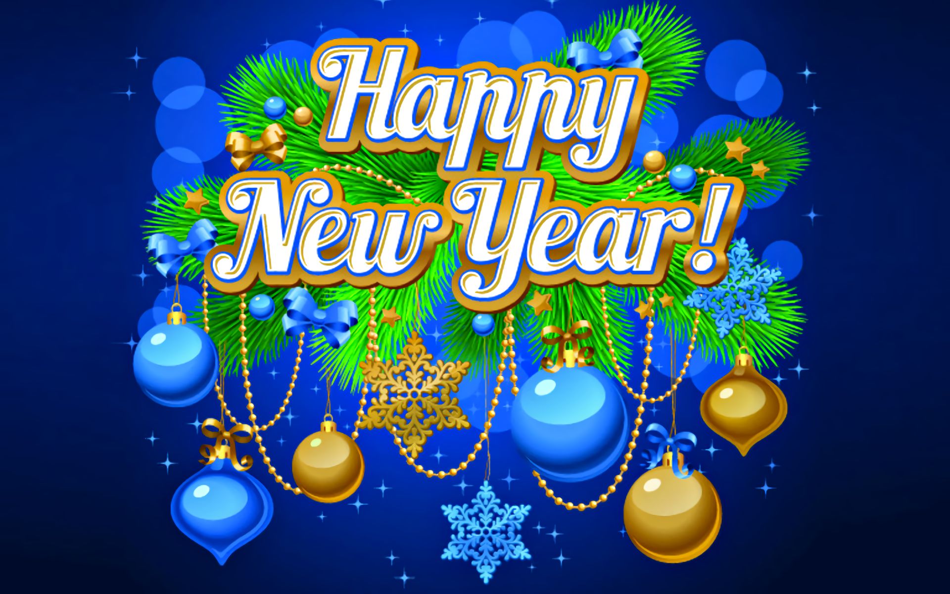 Free download wallpaper New Year, Holiday, Christmas Ornaments, Happy New Year on your PC desktop