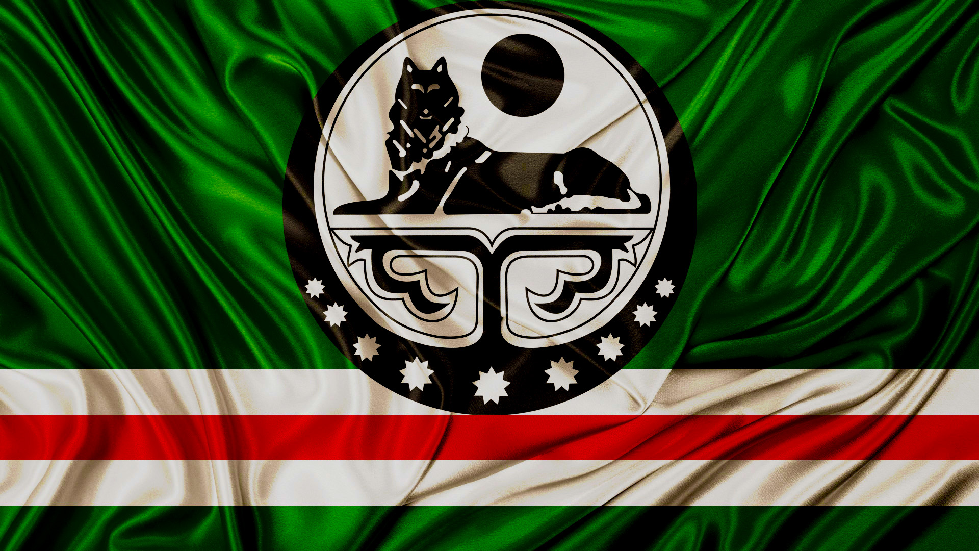 Завантажити шпалери Прапор Чечні на телефон безкоштовно