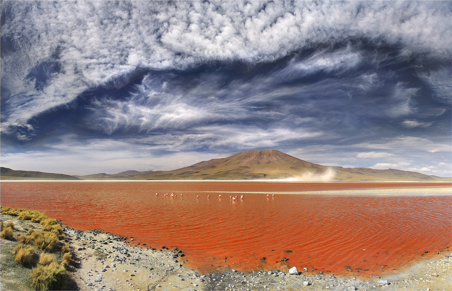 Download mobile wallpaper Landscape, Sky, Mountain, Lake, Earth, Cloud for free.