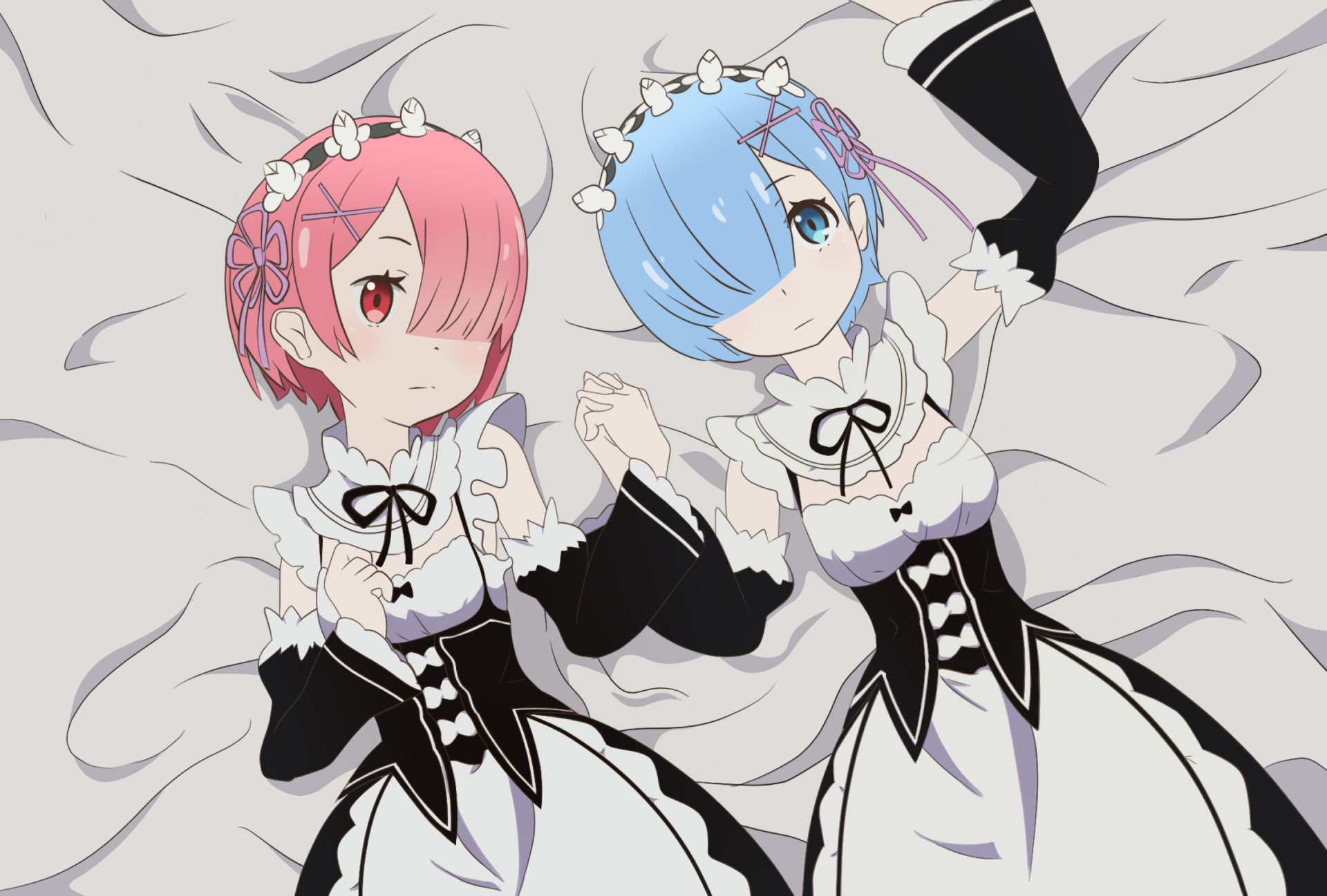 Скачать картинку Аниме, Re:zero Начало Жизни В Другом Мире, Рам (Re: Ноль), Рем (Re: Ноль) в телефон бесплатно.