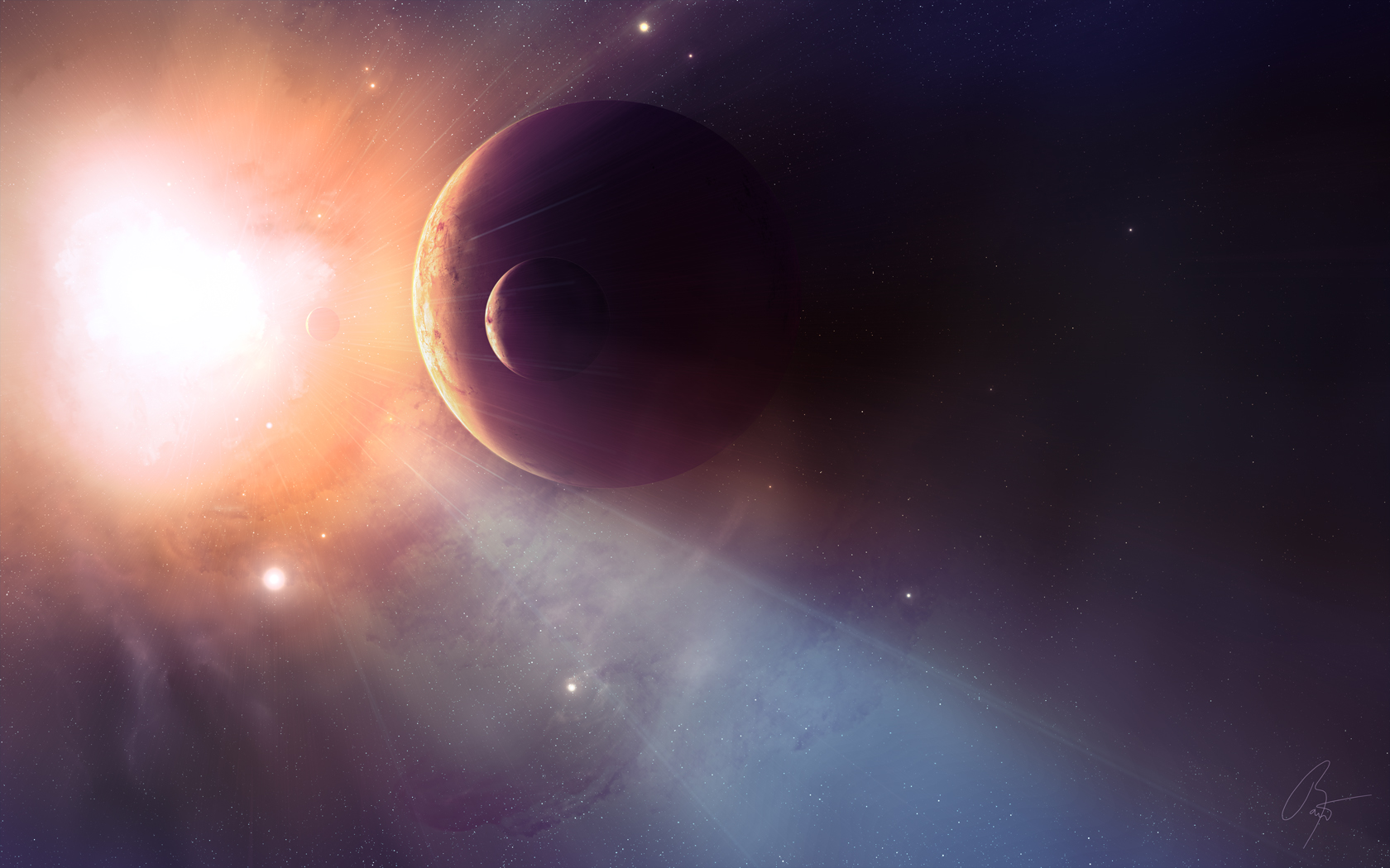 Download mobile wallpaper Planets, Planet, Space, Stars, Sci Fi for free.