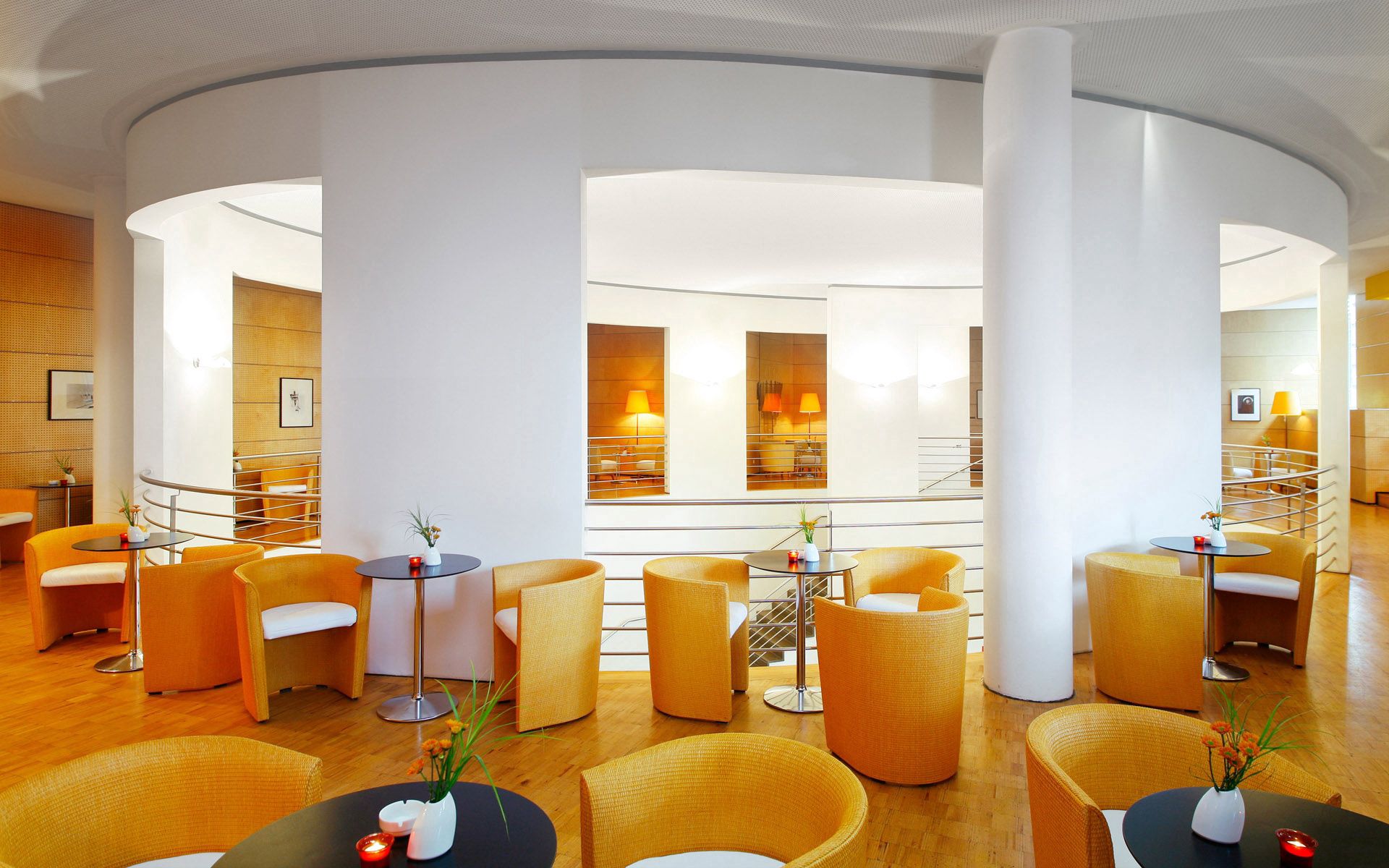 interior, miscellanea, miscellaneous, design, style, cafe, café, tables, chairs 1080p